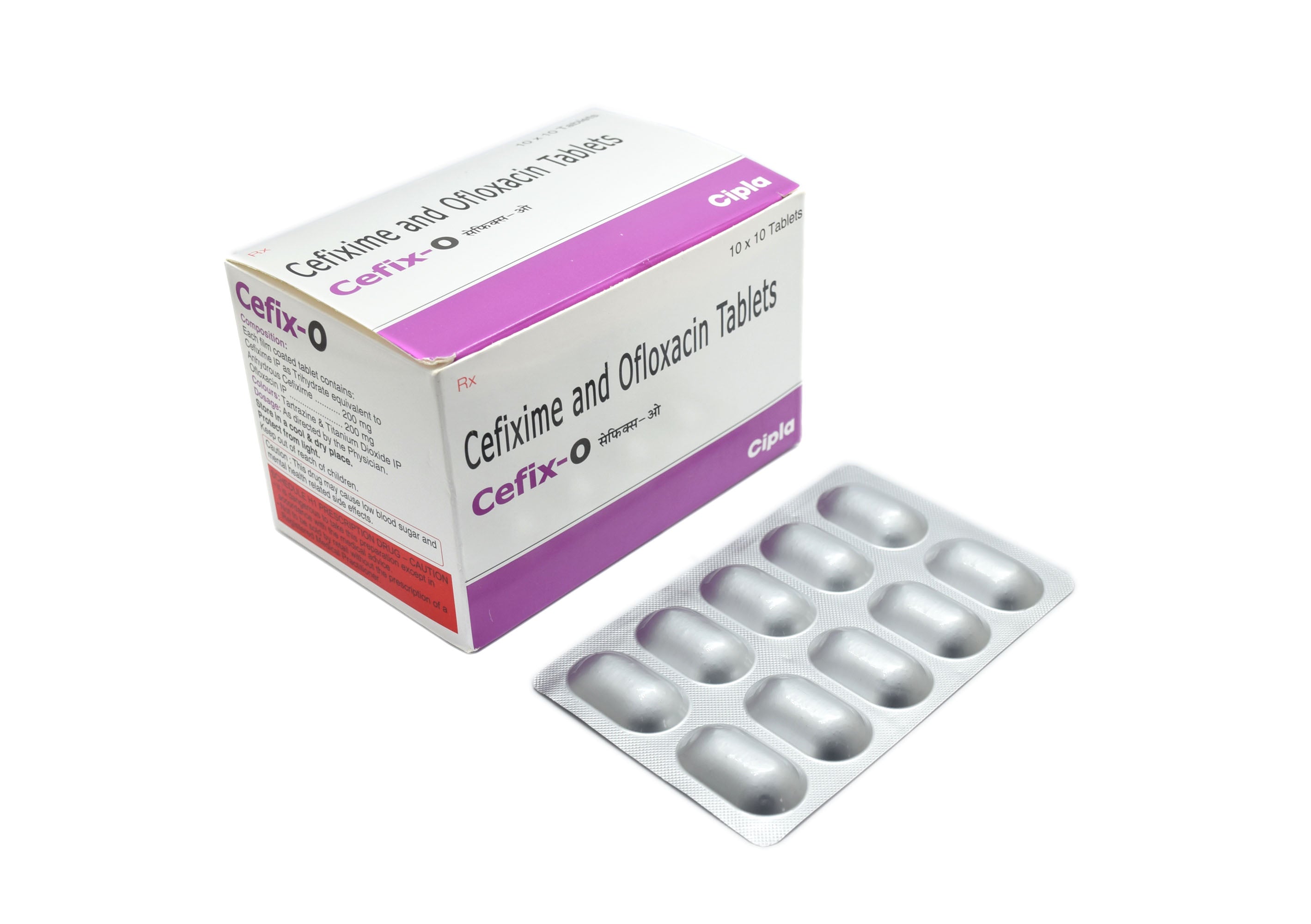 Cefix-O Tablet (Cefixime 200mg + Ofloxacin 200mg)