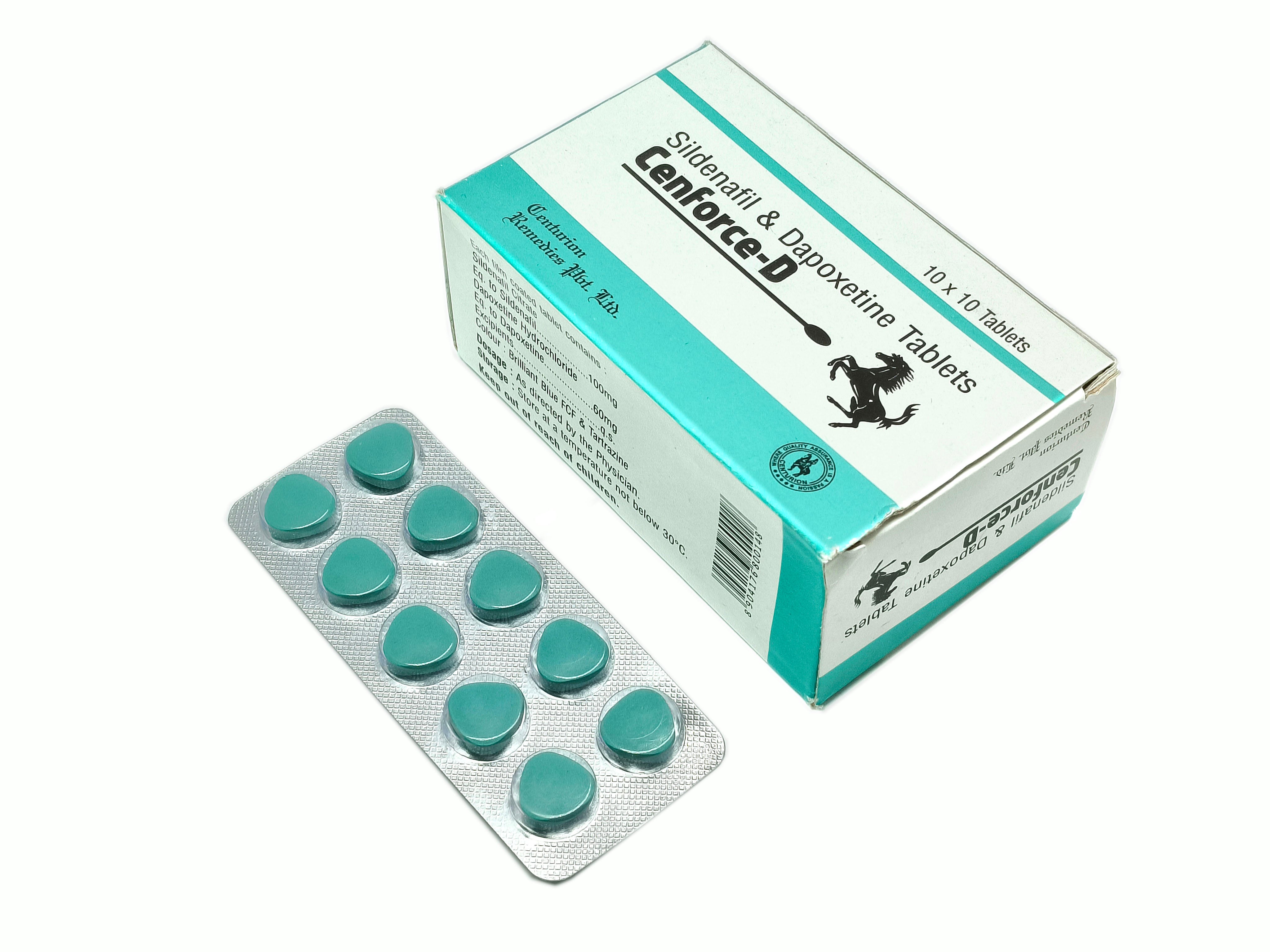 Cenforce D (Sildenafil Citrate 100mg + Dapoxetine 60mg)