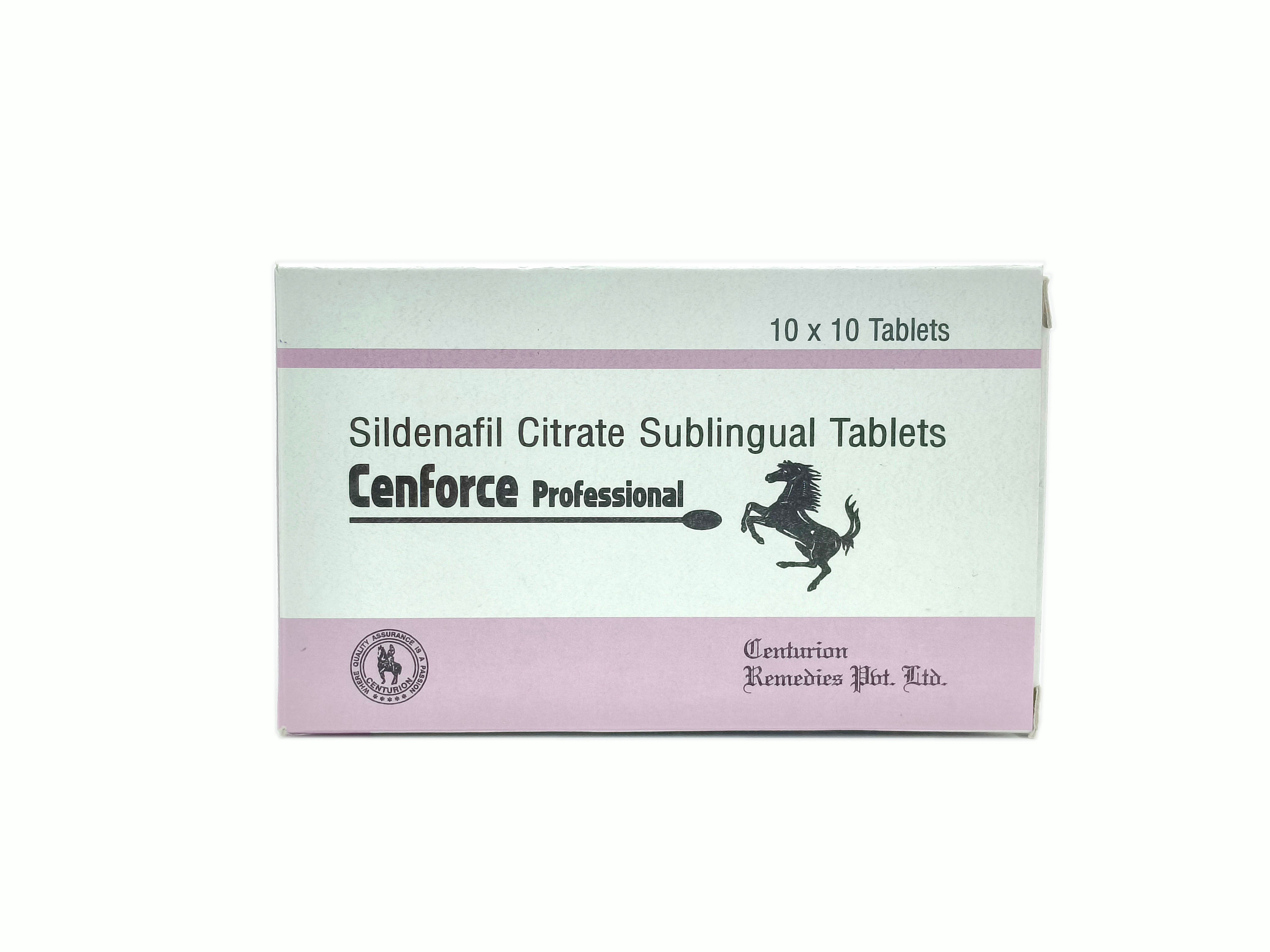 Cenforce Professional (Sildenafil Citrate 100mg- Sublingual Tablet)