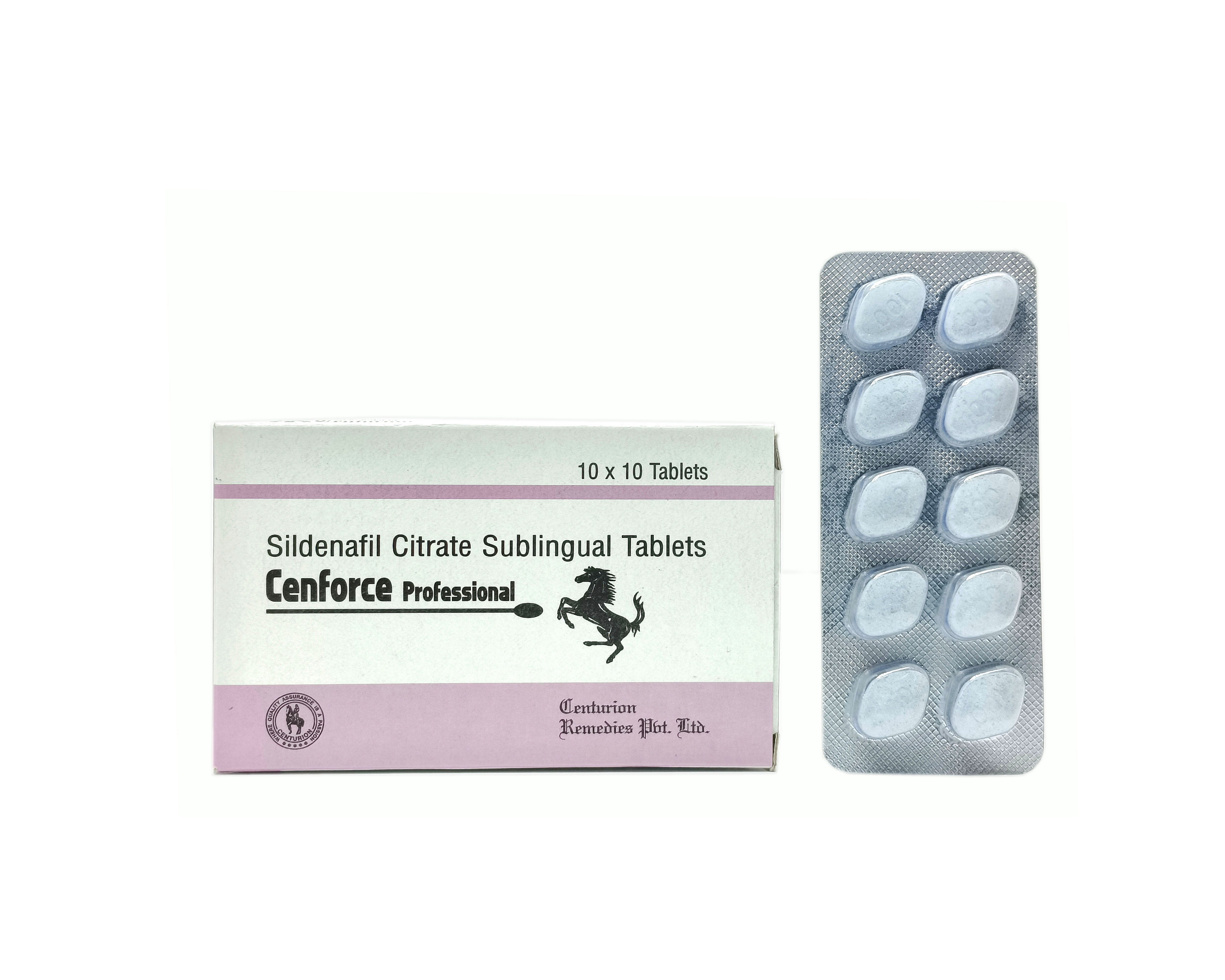 Cenforce Professional (Sildenafil Citrate 100mg- Sublingual Tablet)