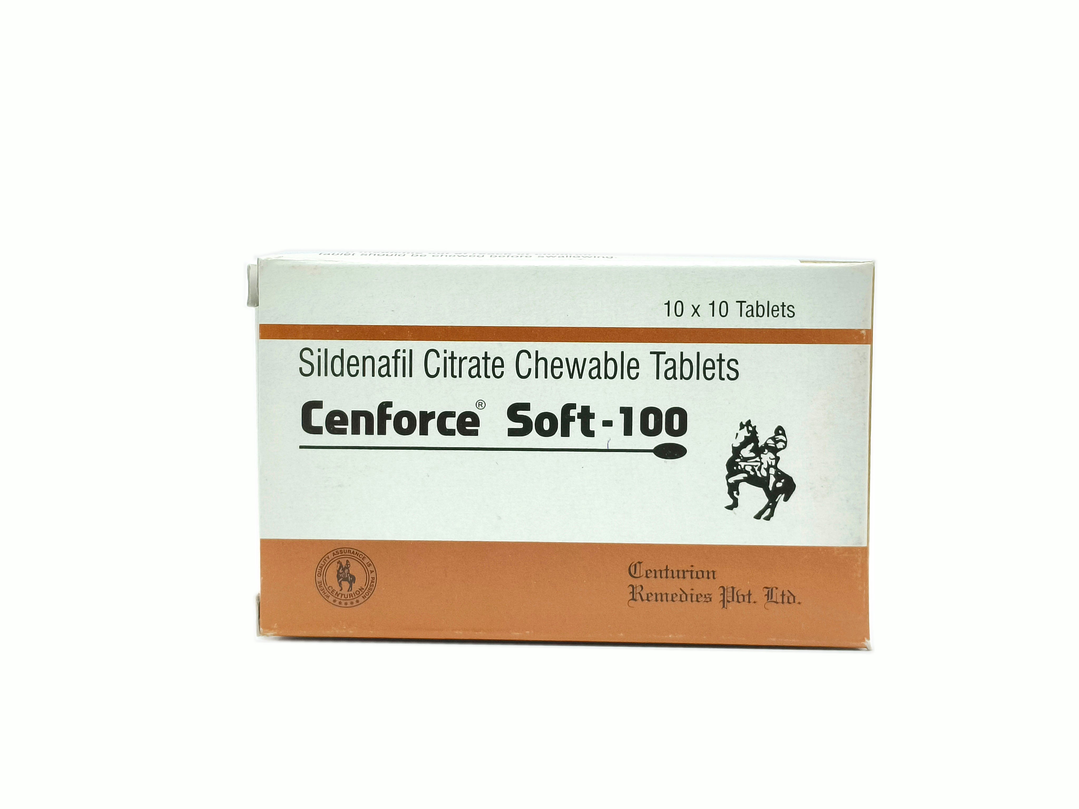 Cenforce Soft 100 (Sildenafil Citrate 100mg Chewable)