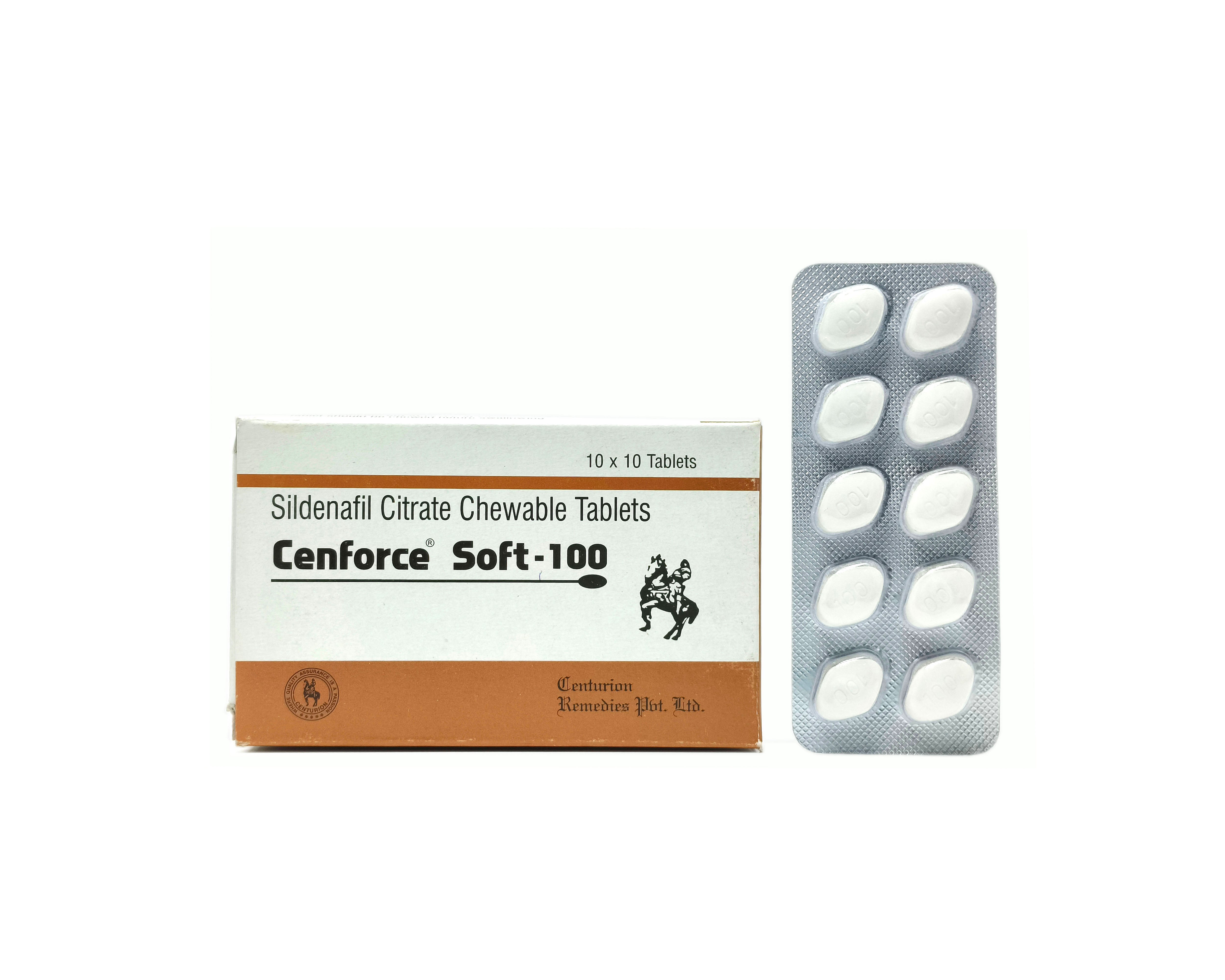 Cenforce Soft 100 (Sildenafil Citrate 100mg Chewable)
