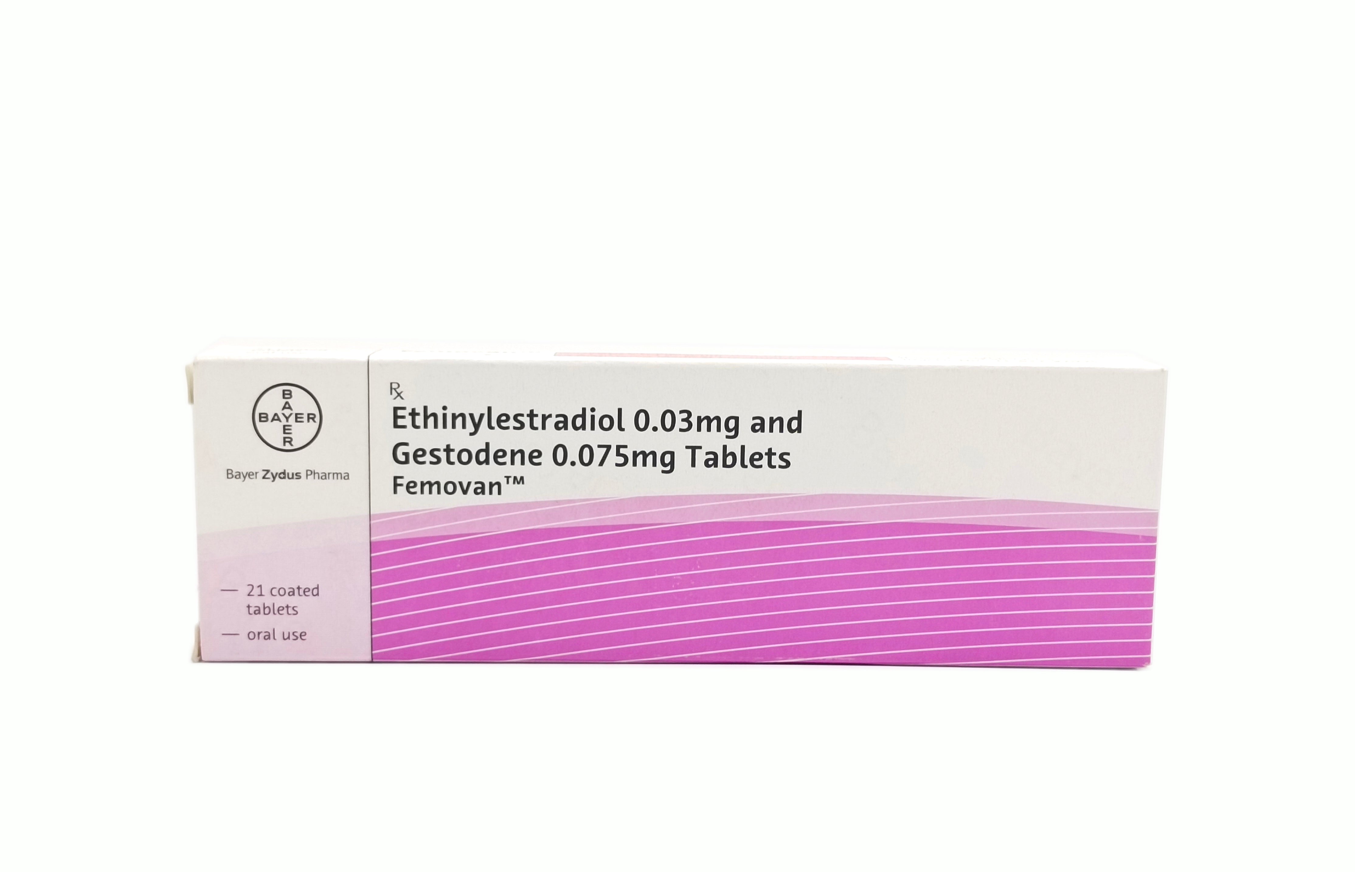 Femovan (Ethinyl Estradiol 0.03mg +  Gestodene 0.075mg)