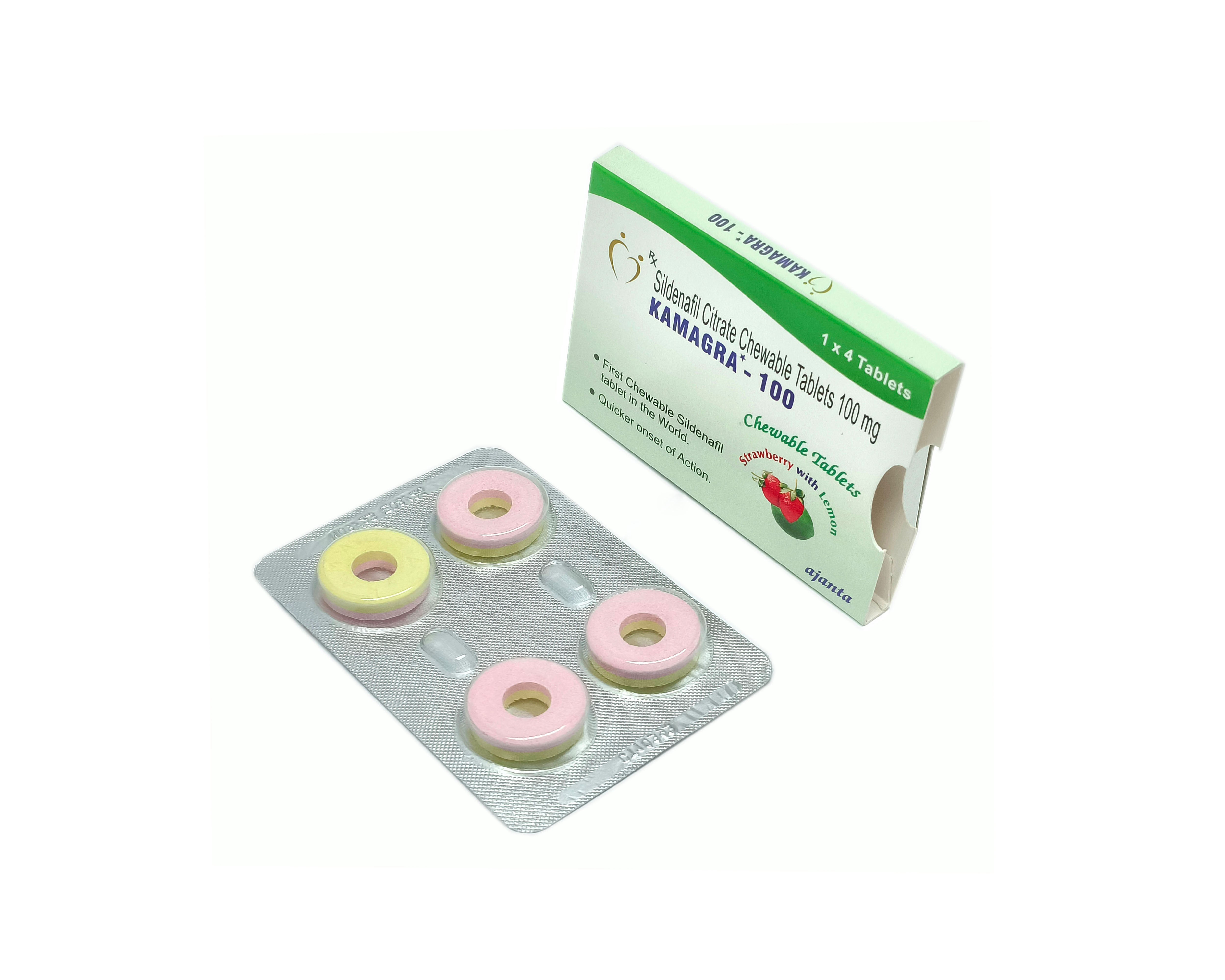 Kamagra Polo Chewable (Sildenafil Citrate 100mg)