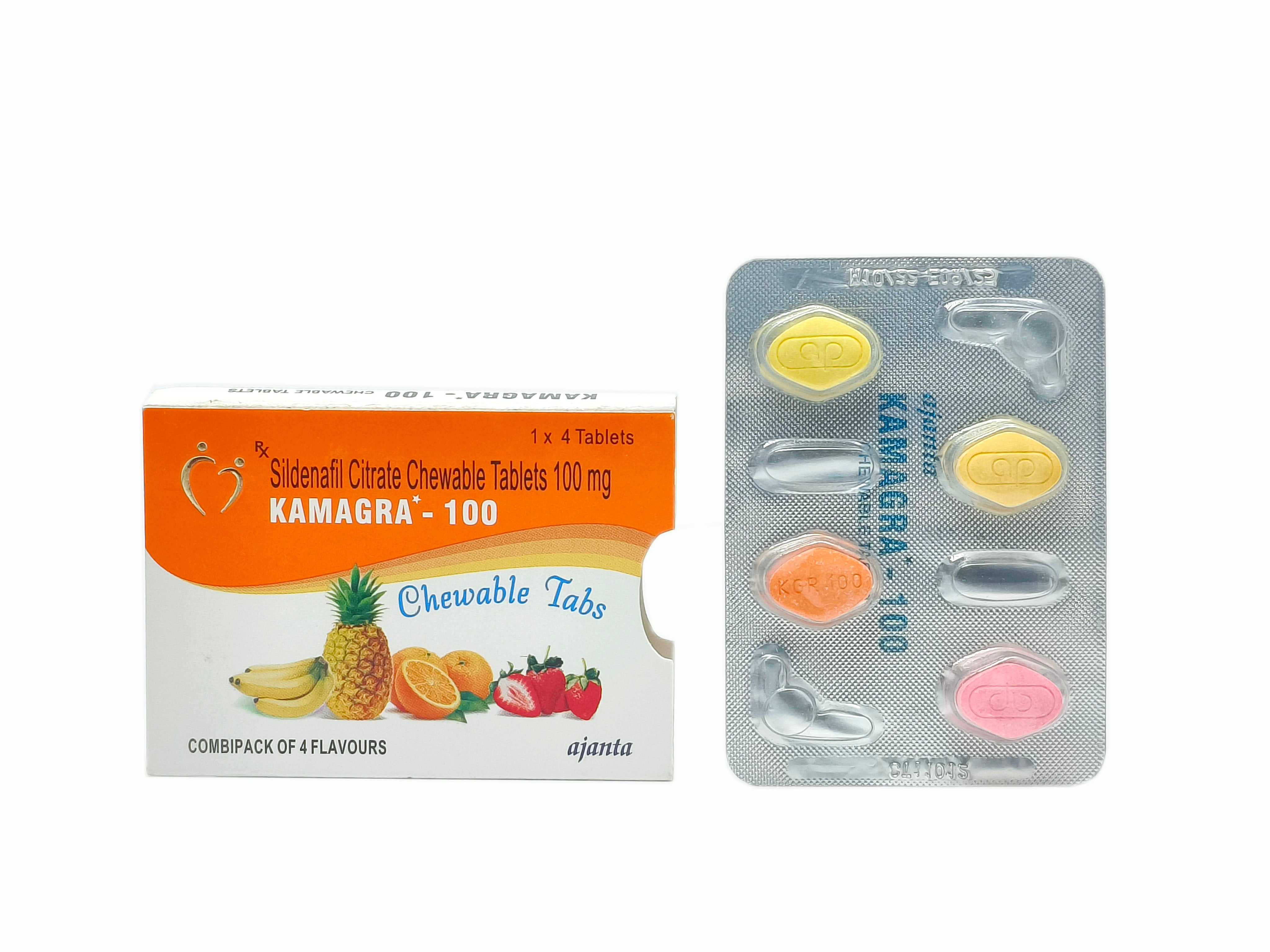 Kamagra Chewable Tablets (Sildenafil Citrate 100mg)