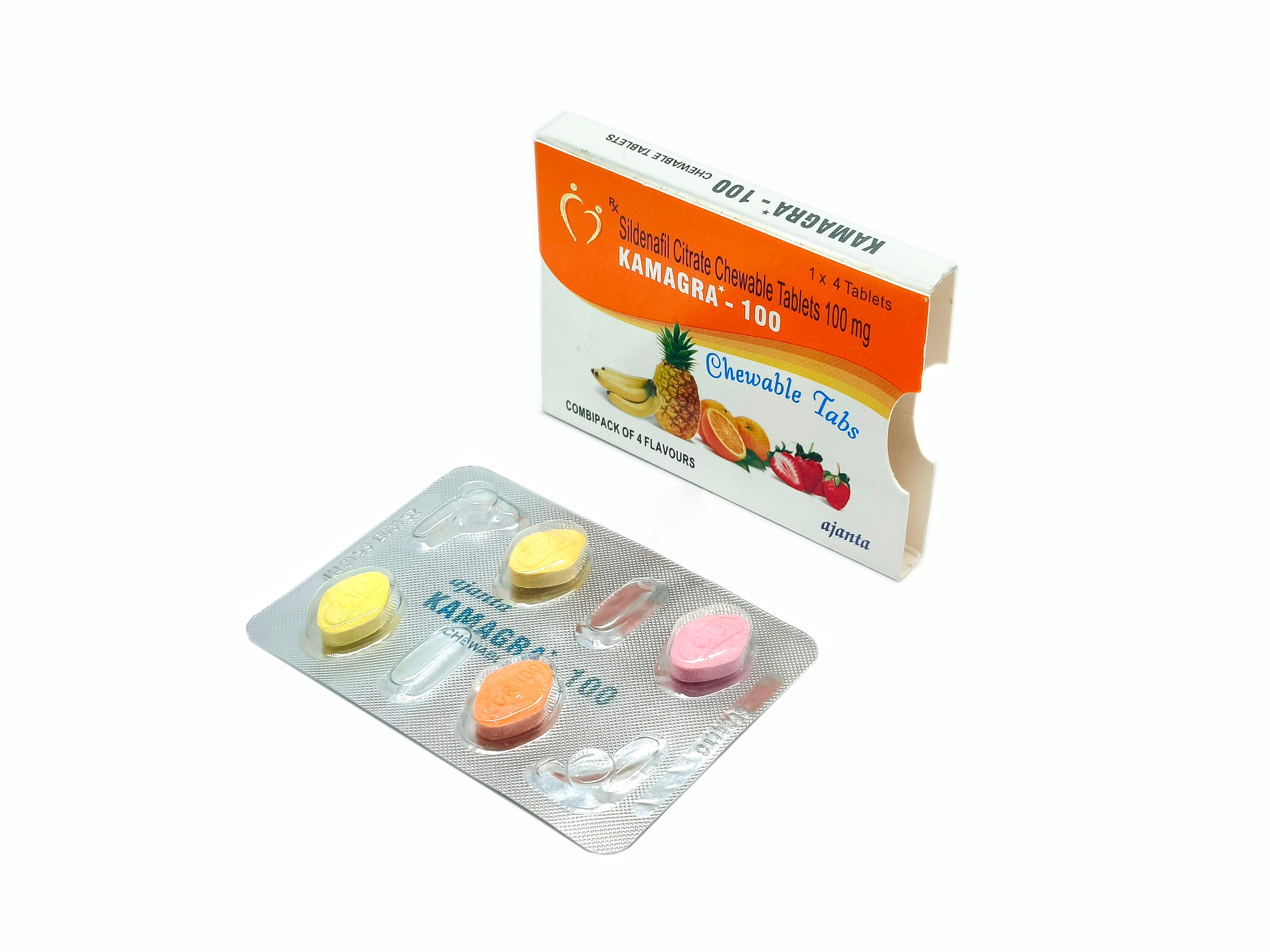 Kamagra Chewable Tablets (Sildenafil Citrate 100mg)