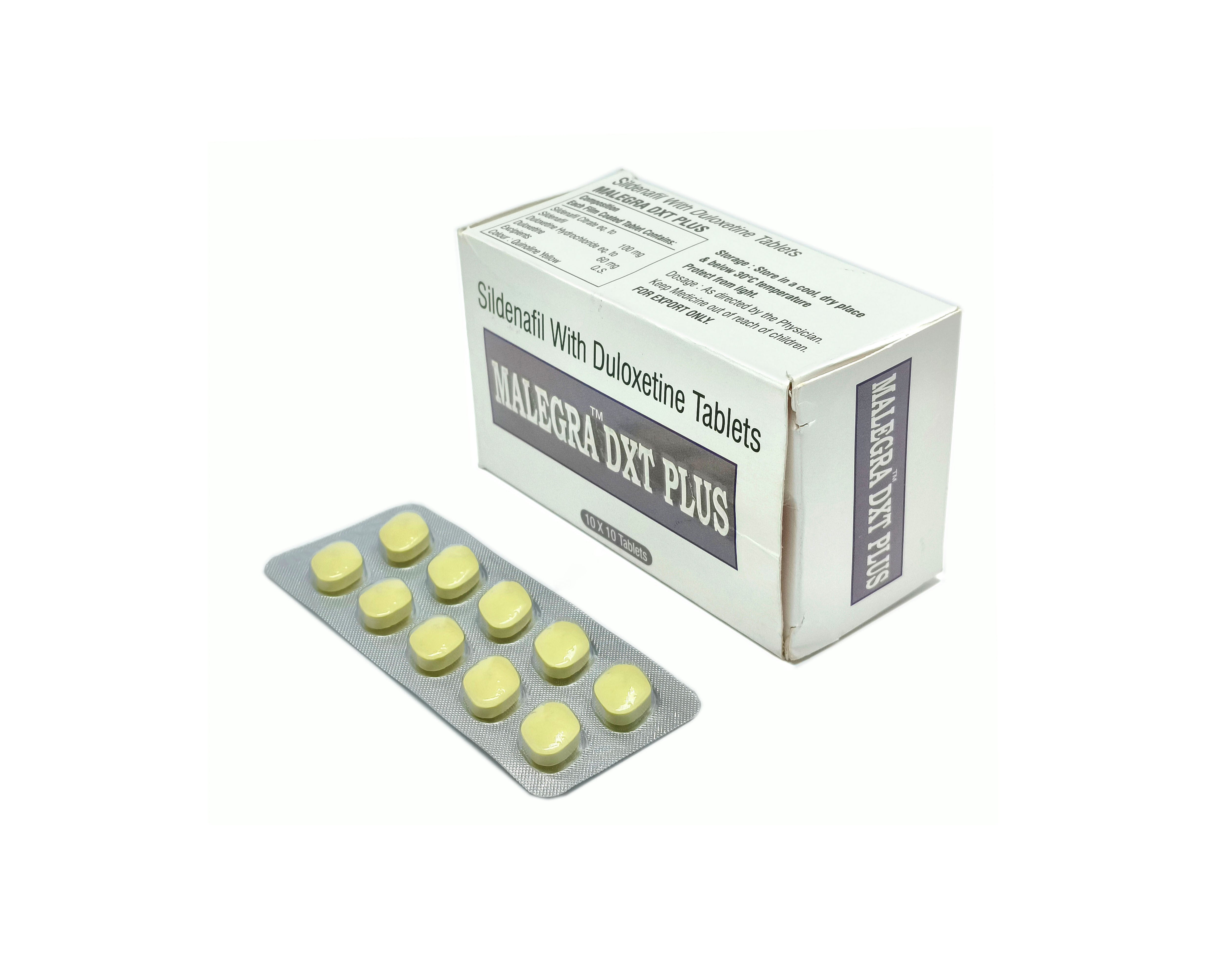 Malegra DXT Plus (Sildenafil Citrate 100mg + Duloxetine 60mg)