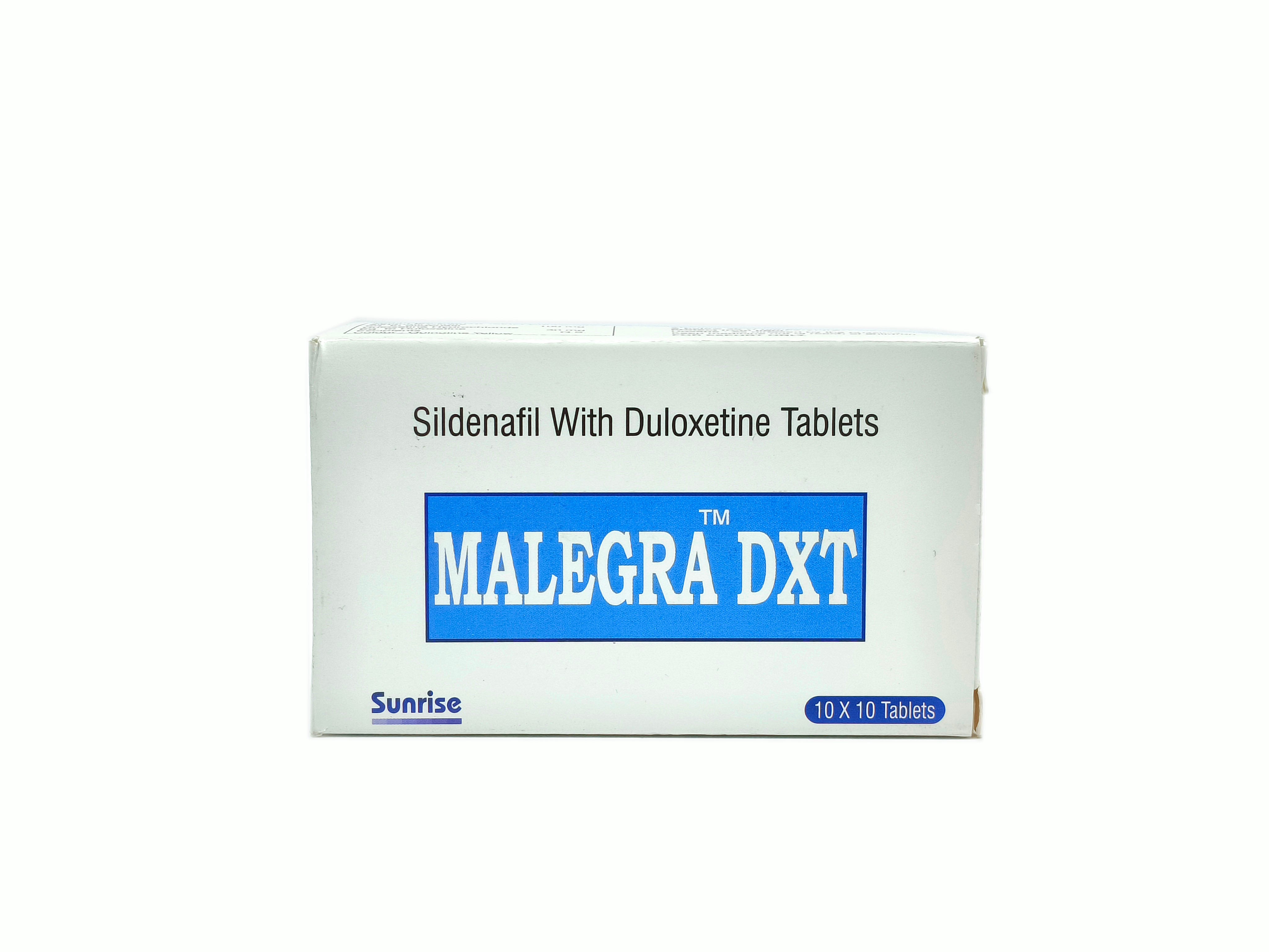 Malegra DXT (Sildenafil Citrate 100mg + Duloxetine 30mg)