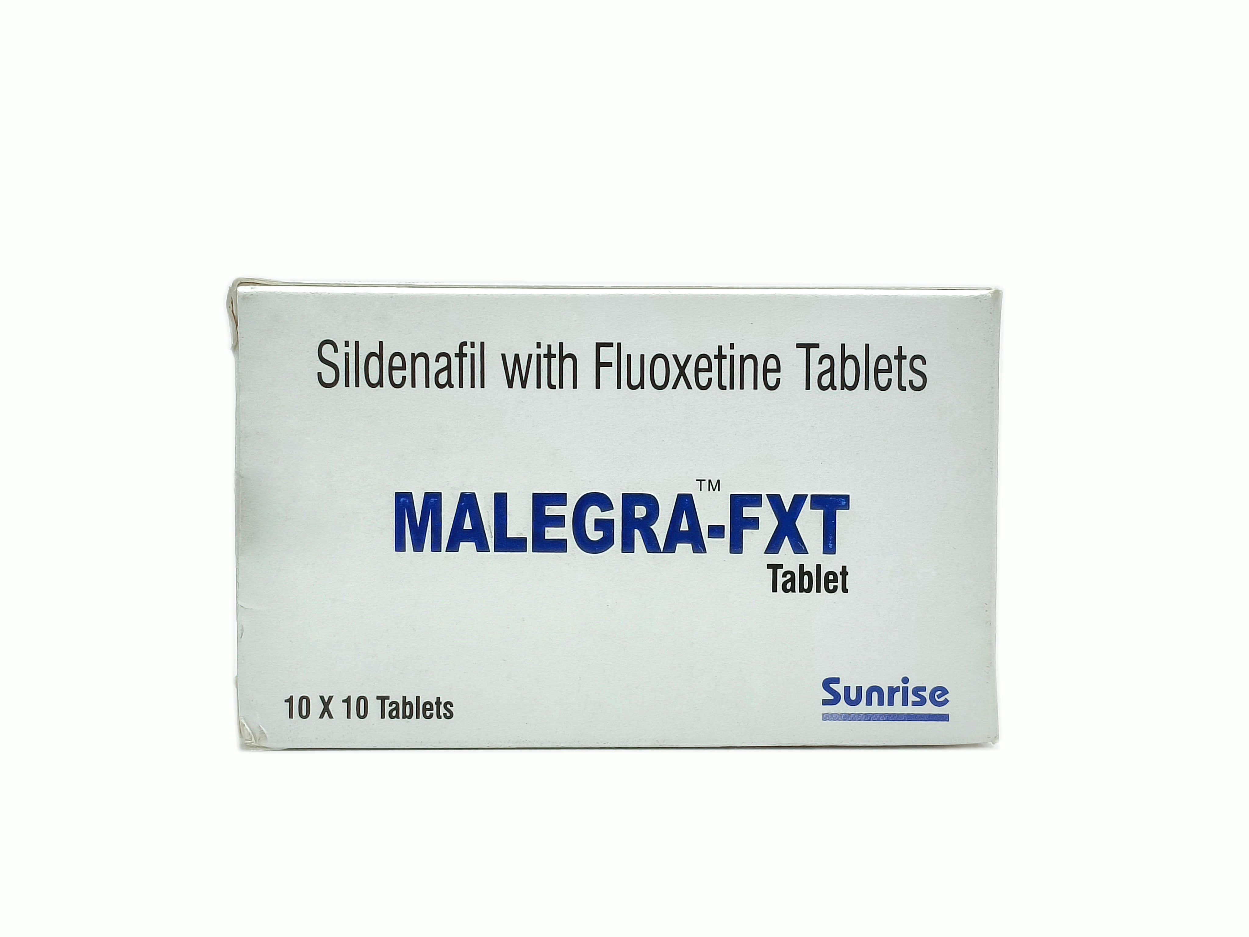 Malegra FXT (Sildenafil Citrate 100mg + Fluoxetine 30mg)