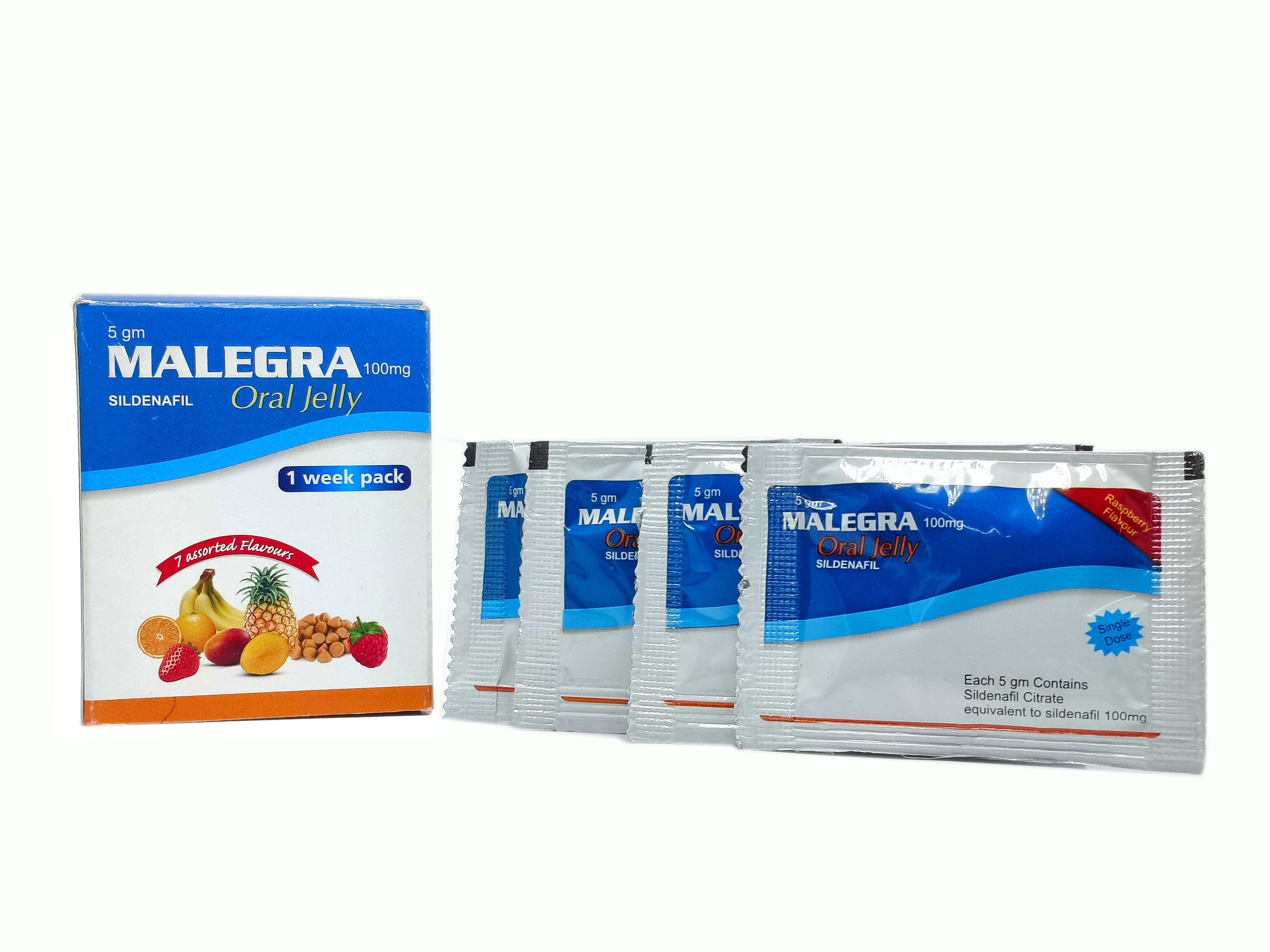 Malegra Oral Jelly (Sildenafil Citrate 100mg)