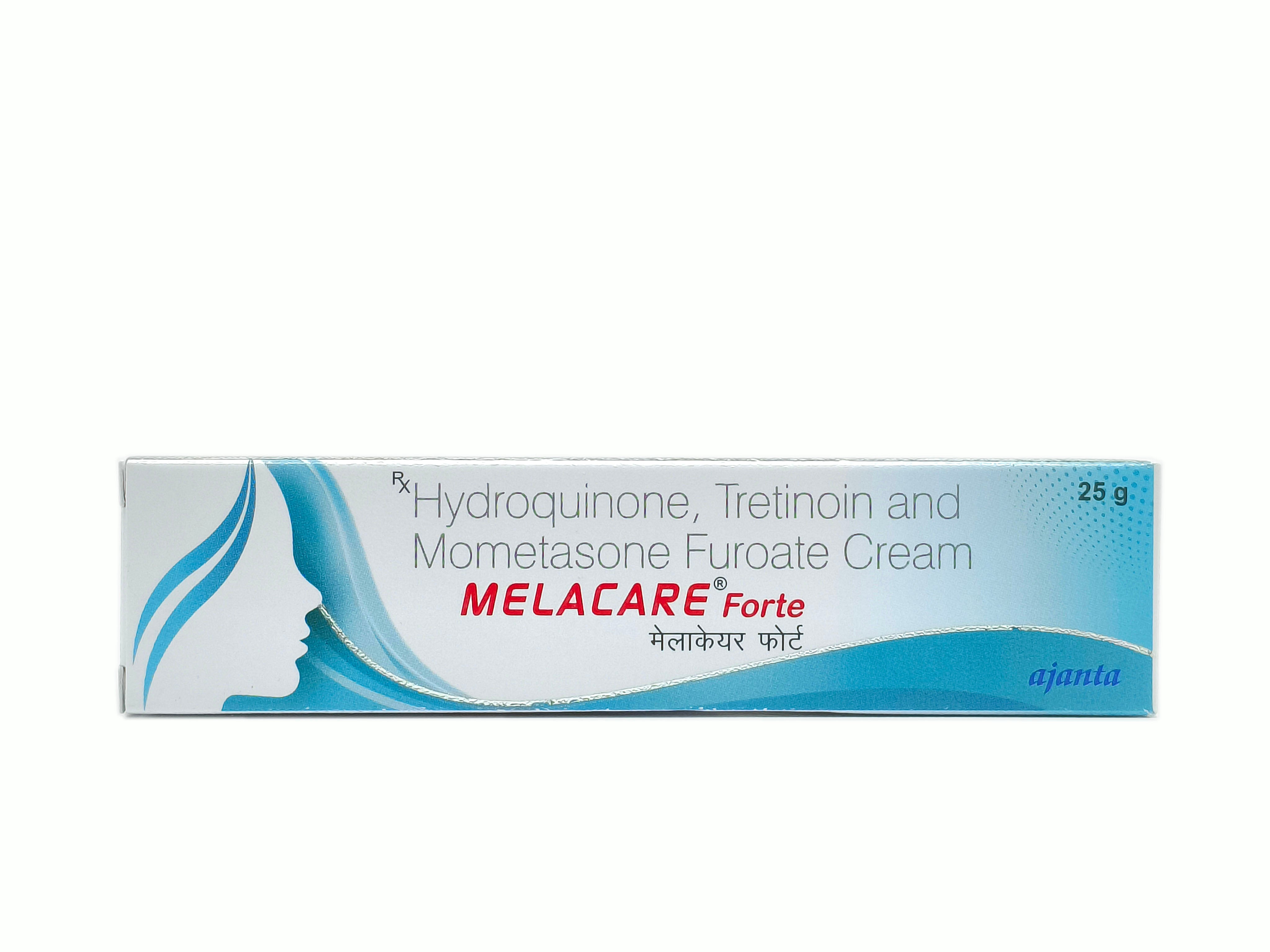 Melacare Forte Cream (Hydroquinone 4% + Tretinoin 0.025% + Mometasone 0.1%)