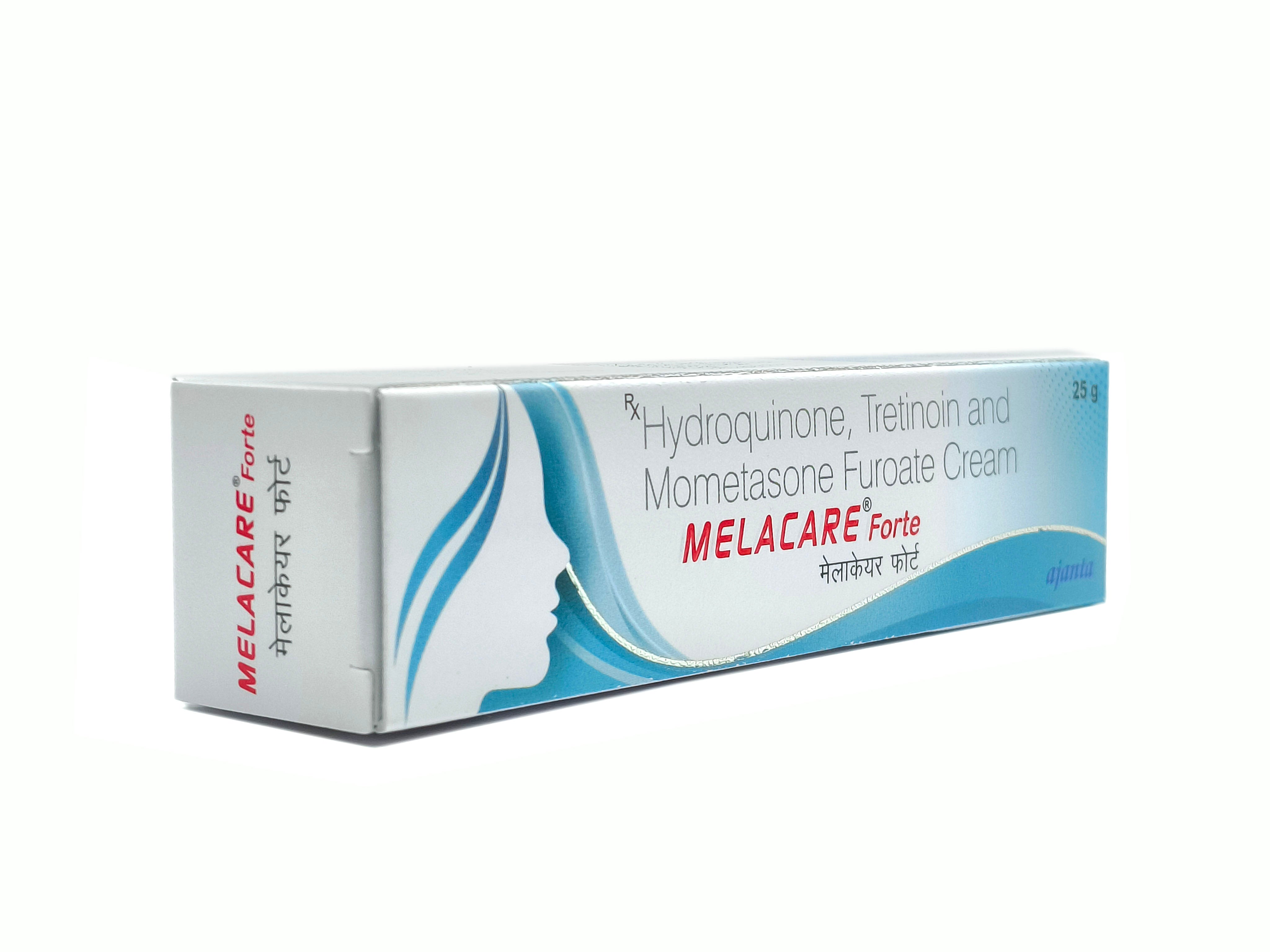 Melacare Forte Cream (Hydroquinone 4% + Tretinoin 0.025% + Mometasone 0.1%)