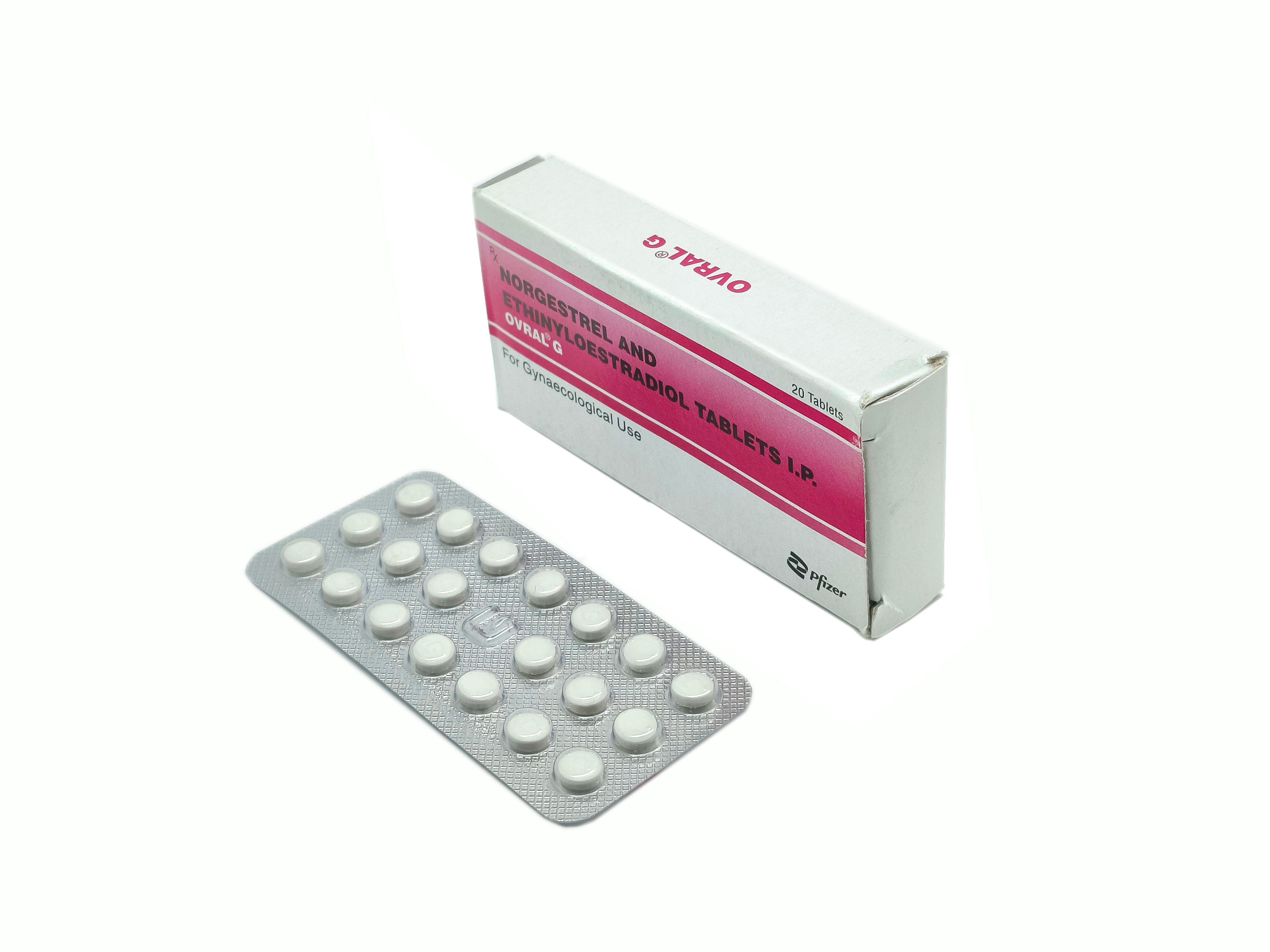 Ovral G (Norgestrel 0.5mg + Ethinyl Estradiol 0.05mg)