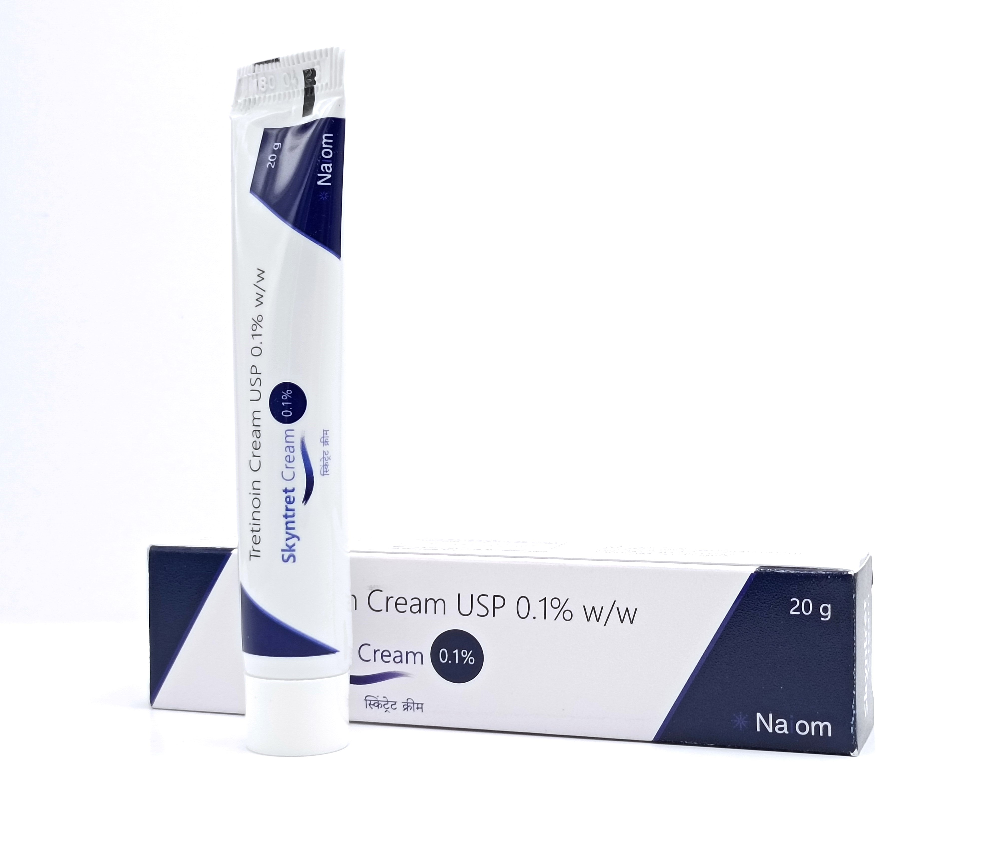Skintet Cream USP 0.1% w/w packaging on a white background