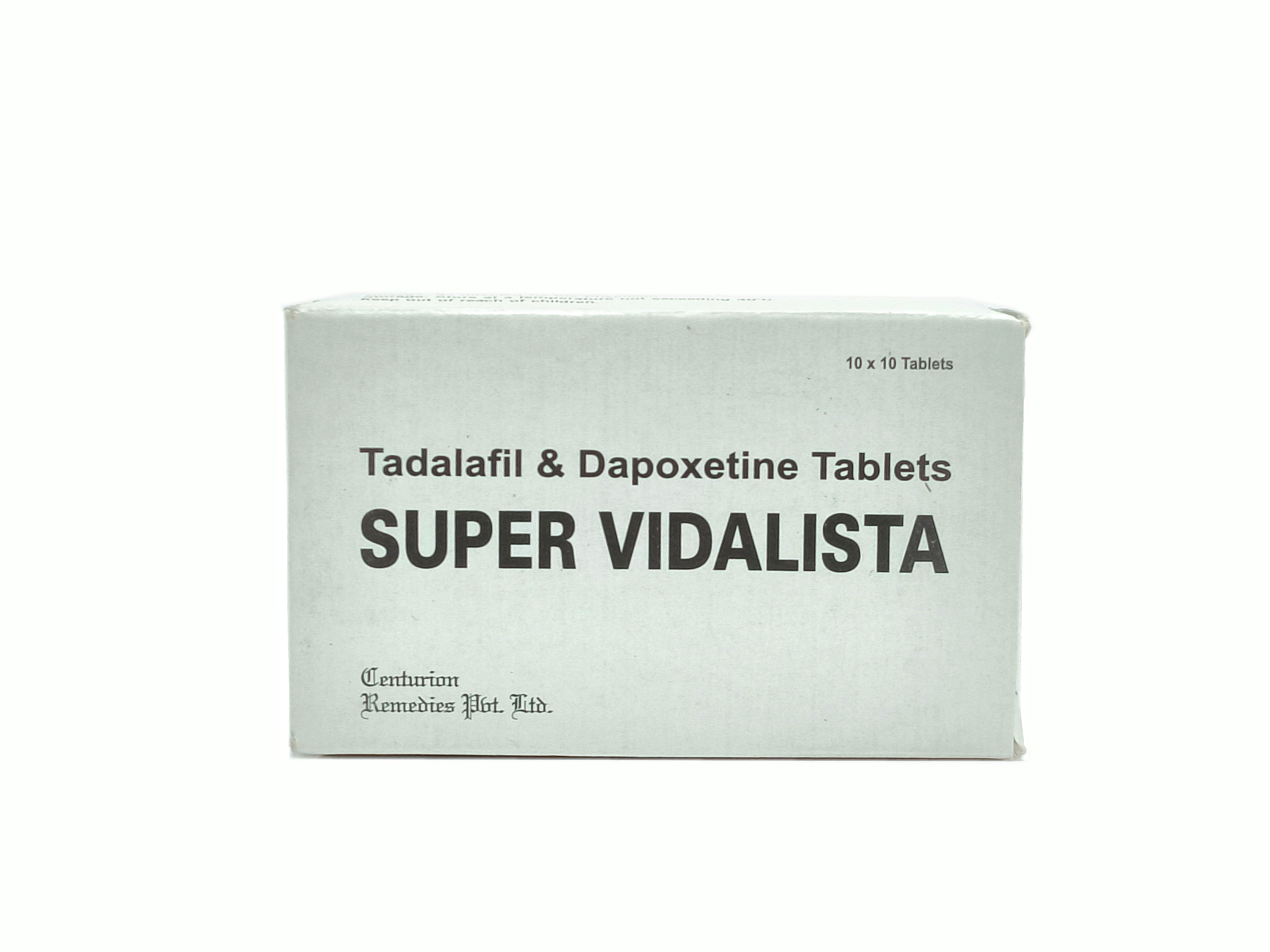 Super Vidalista (Tadalafil 20mg +  Dapoxetine 60mg)
