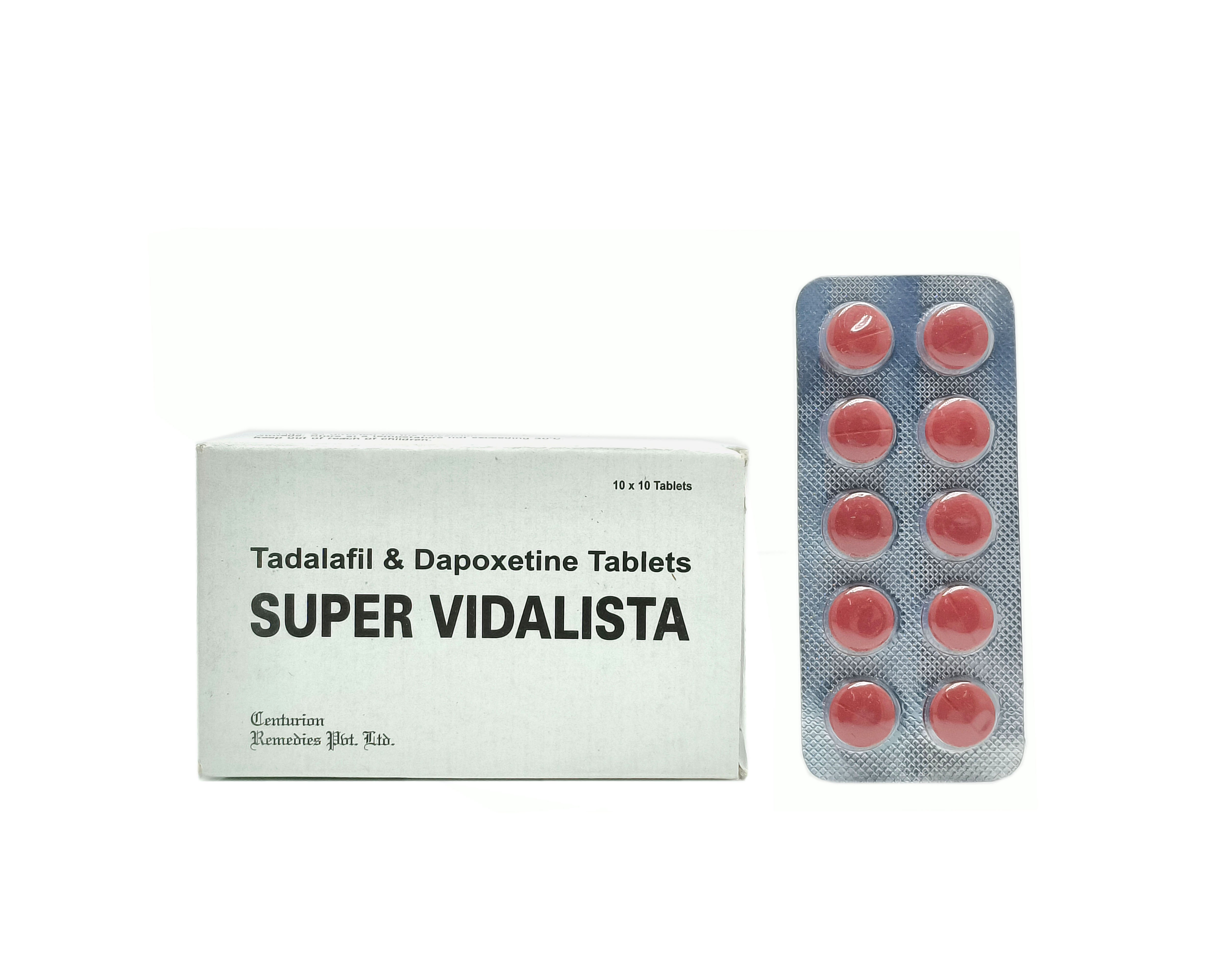 Super Vidalista (Tadalafil 20mg +  Dapoxetine 60mg)