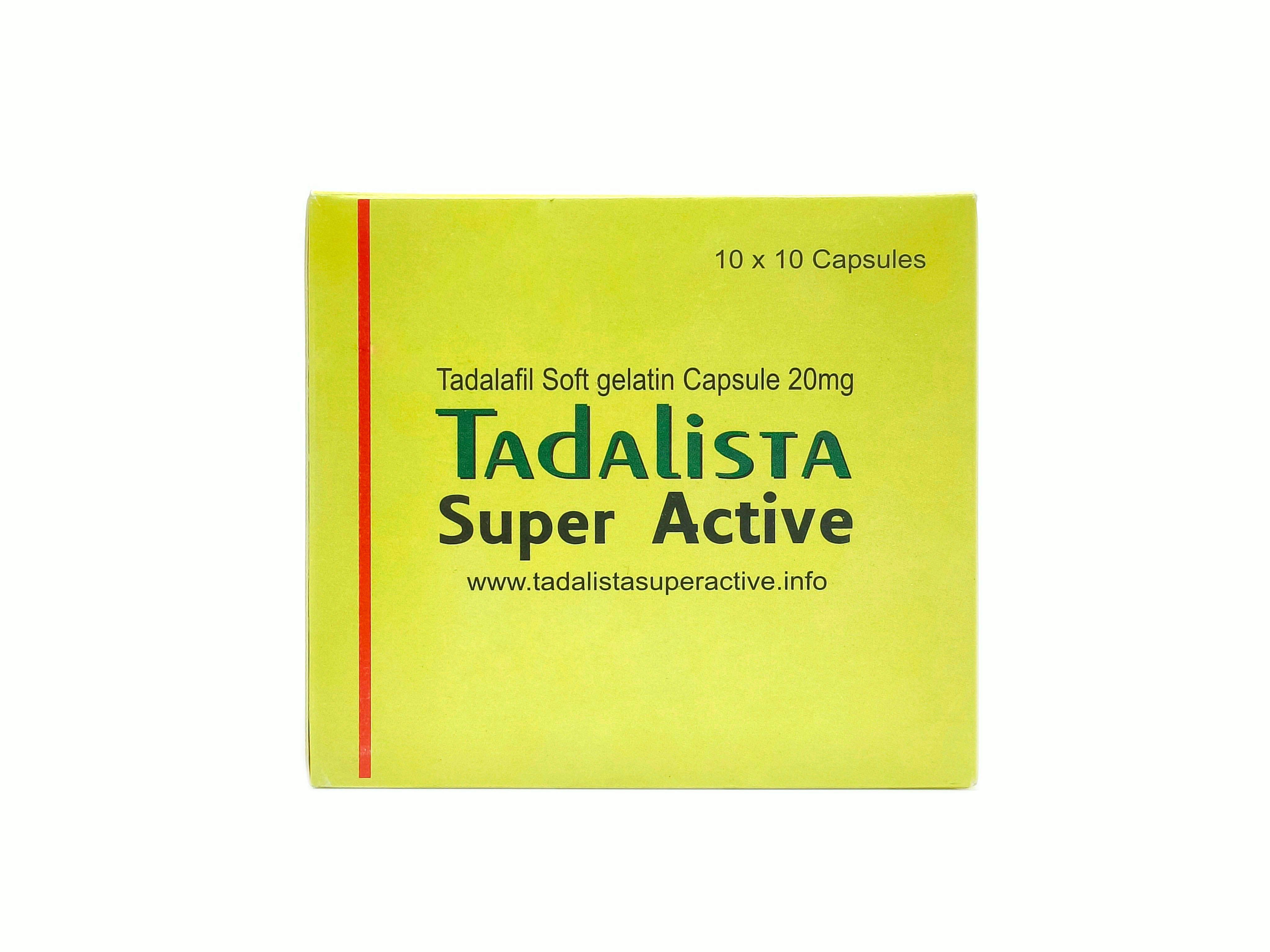 Tadalista Super Active (Tadalafil 20mg)
