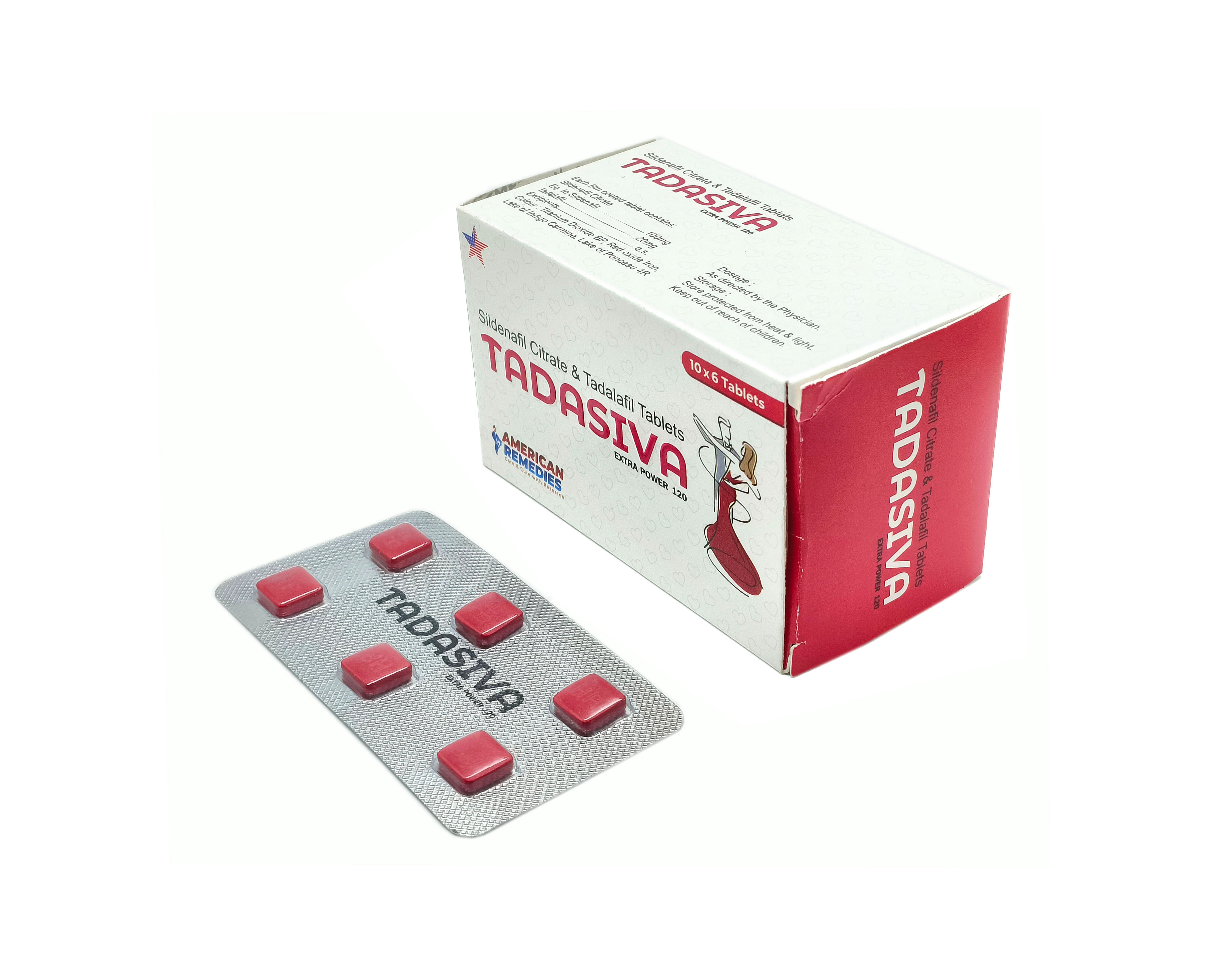 Tadasiva (Sildenafil 100mg + Tadalafil 20mg)