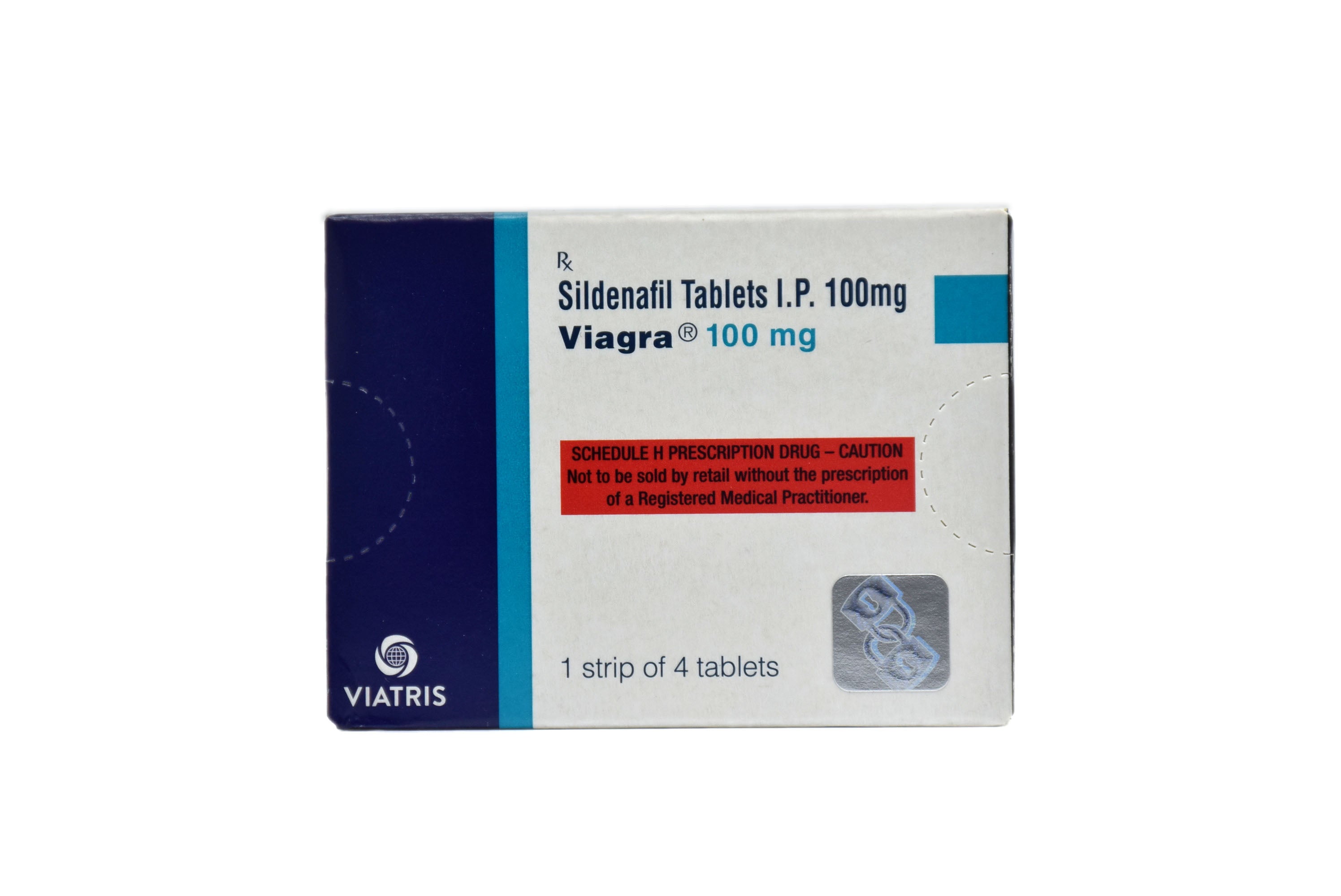 Viagra (Sildenafil Citrate) – 4 Tablets
