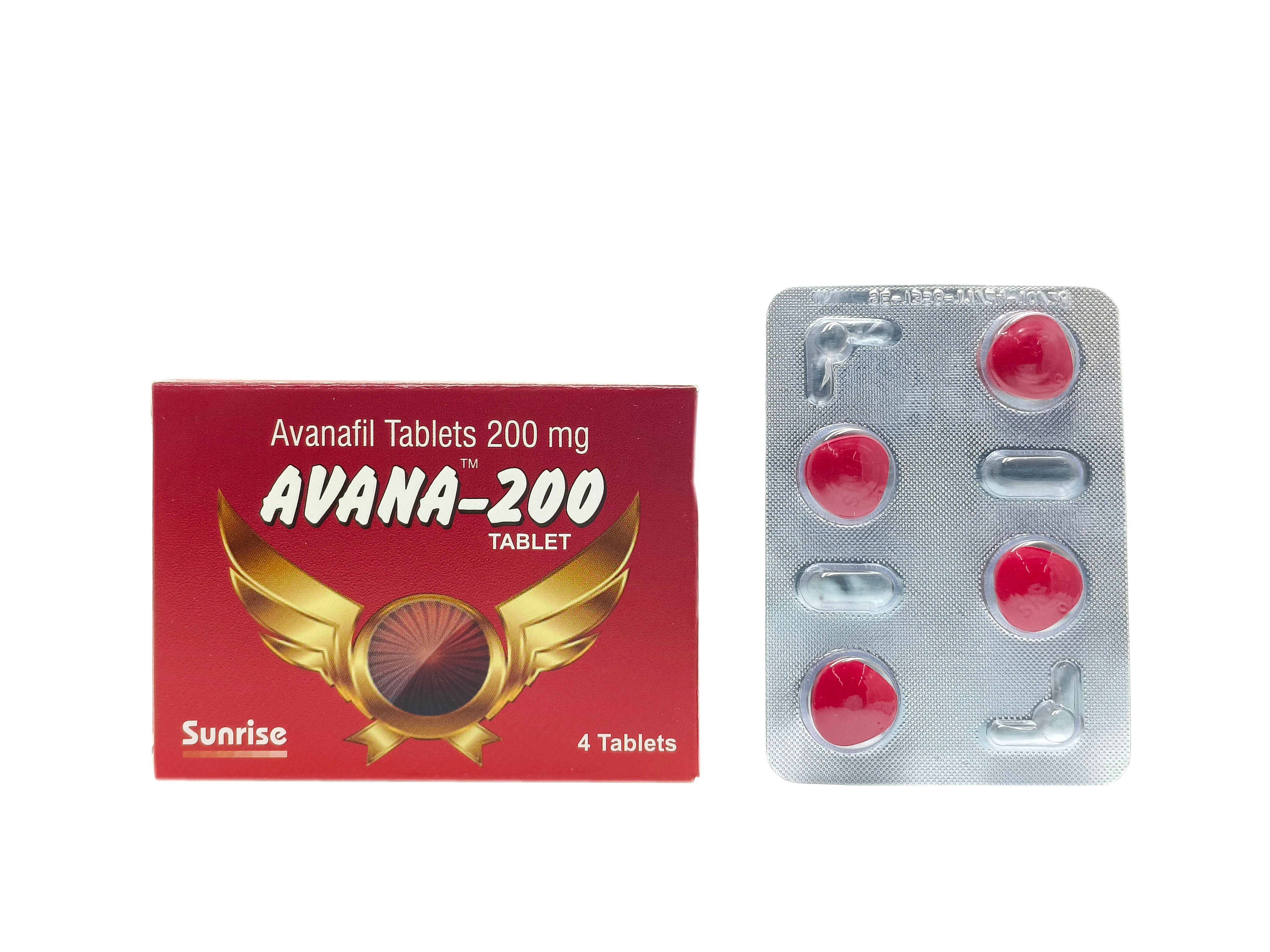 Avana (Avanafil) - 4 Tabs
