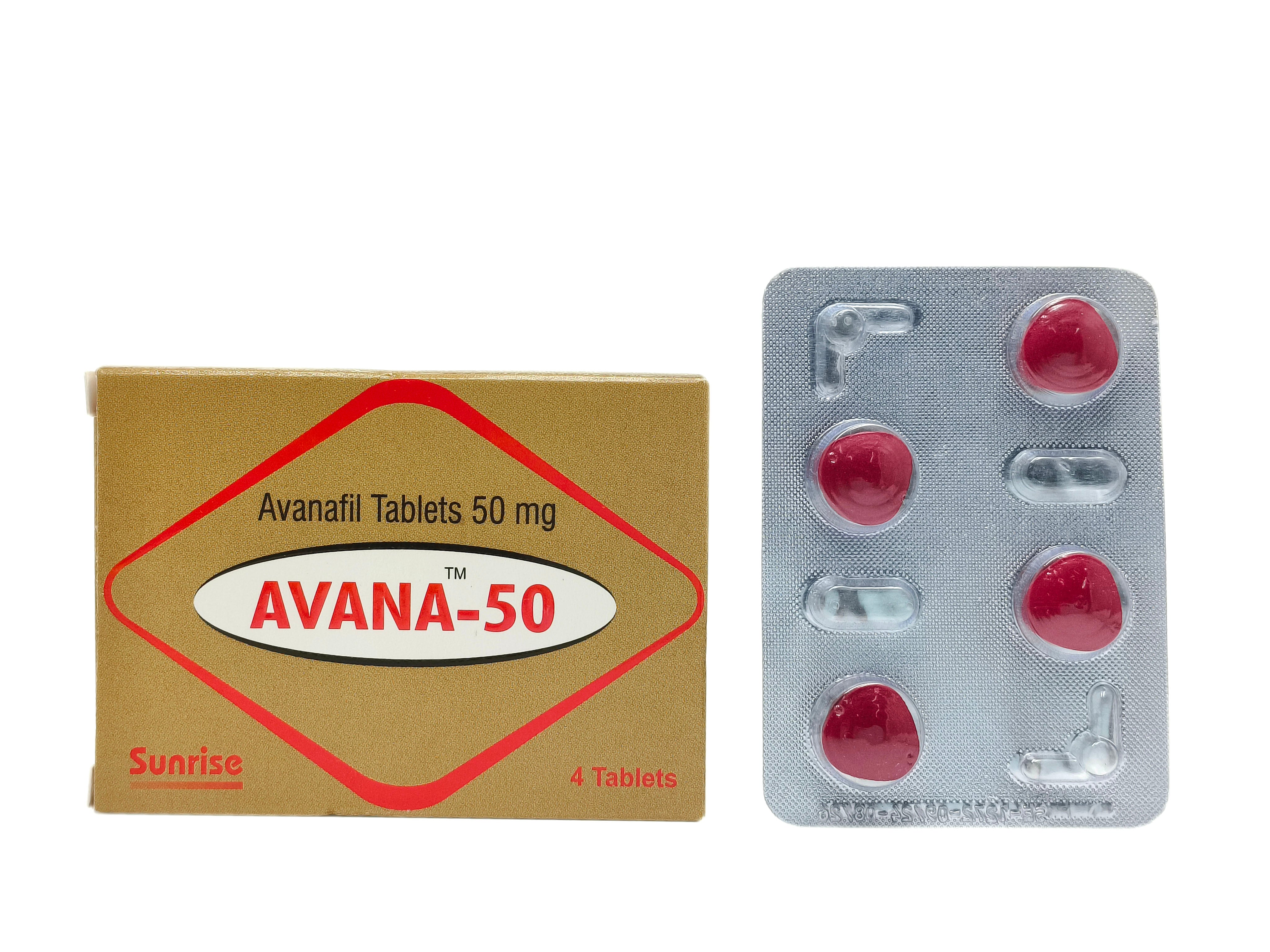 Avana (Avanafil) - 4 Tabs
