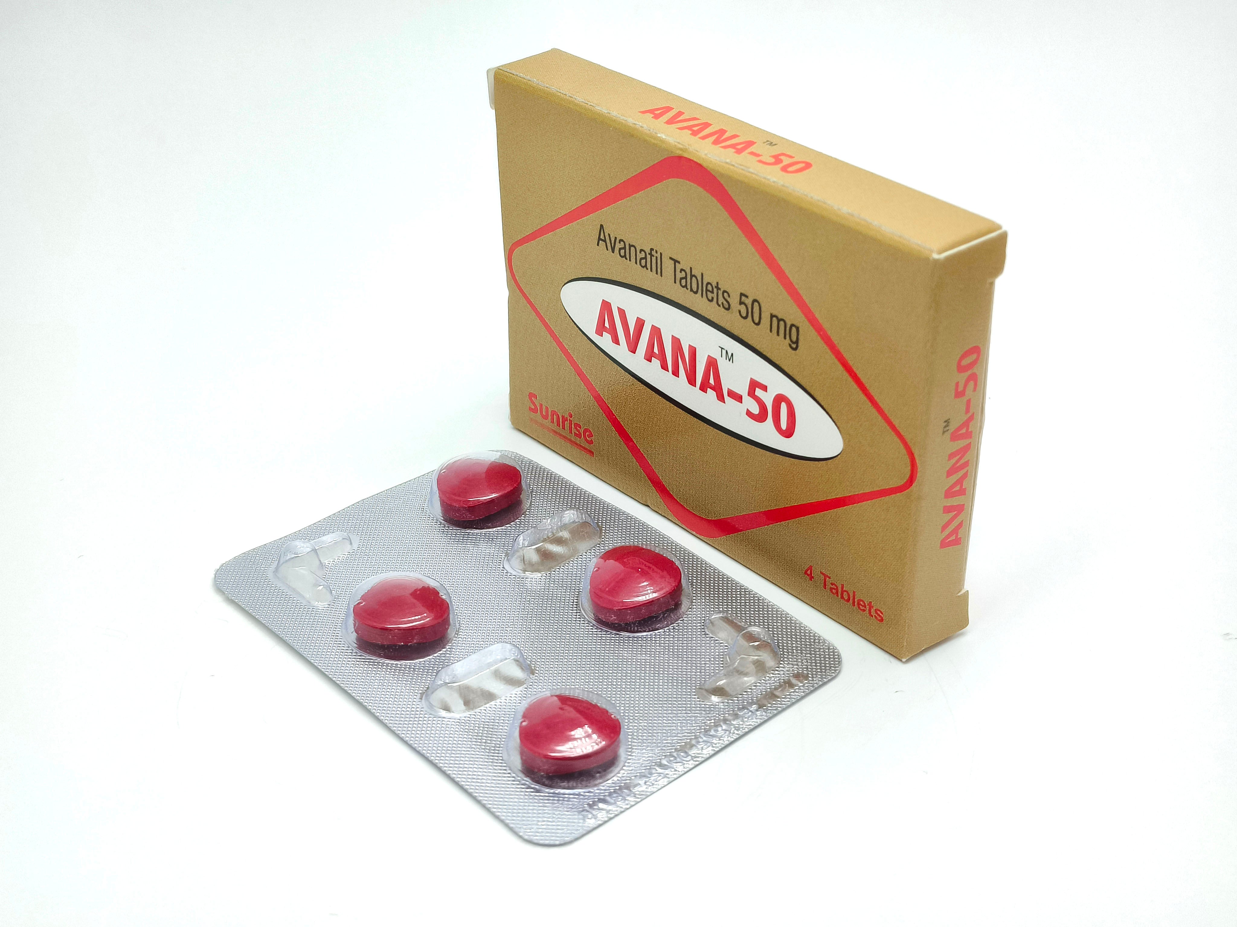Avana (Avanafil) - 4 Tabs