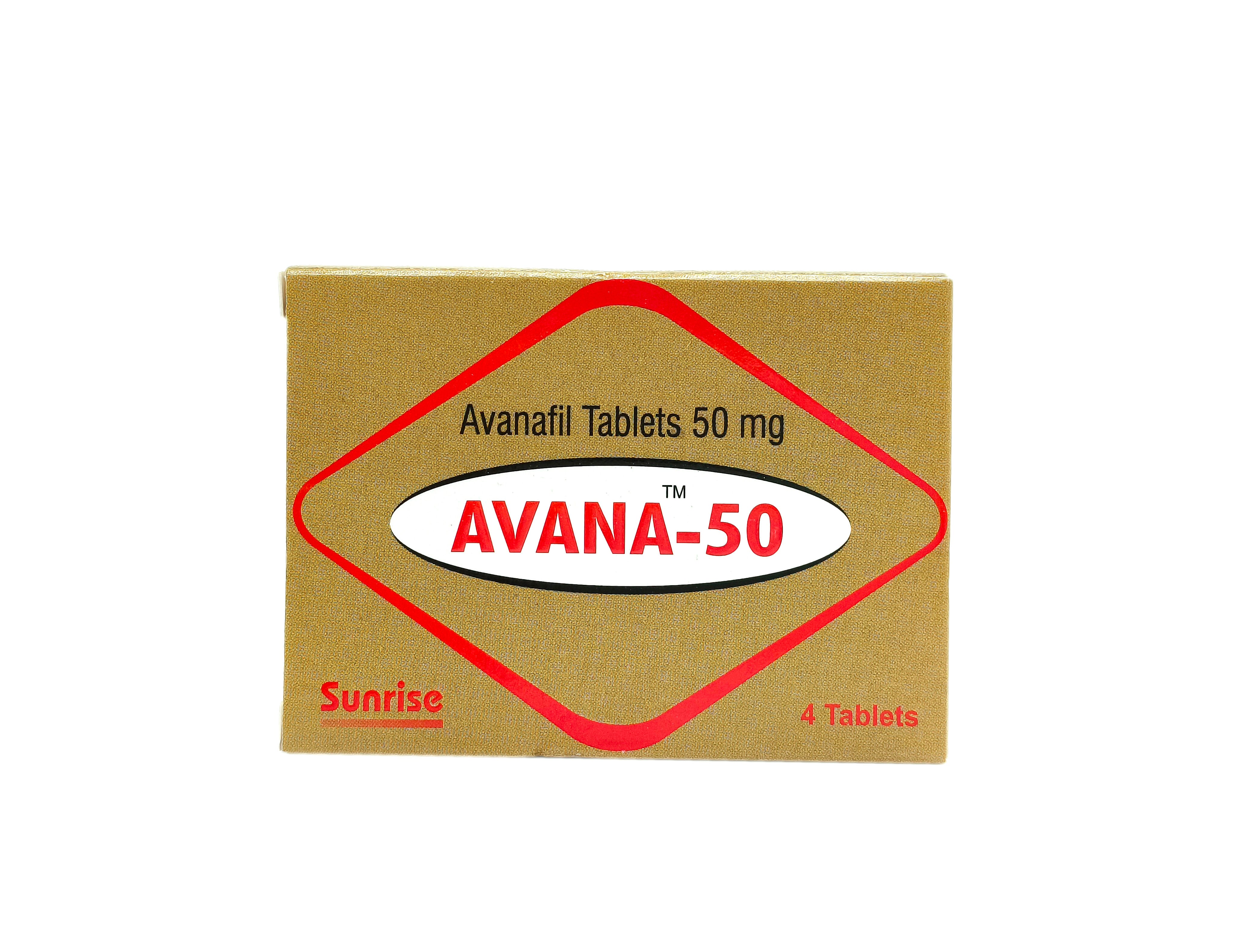 Avana (Avanafil) - 4 Tabs