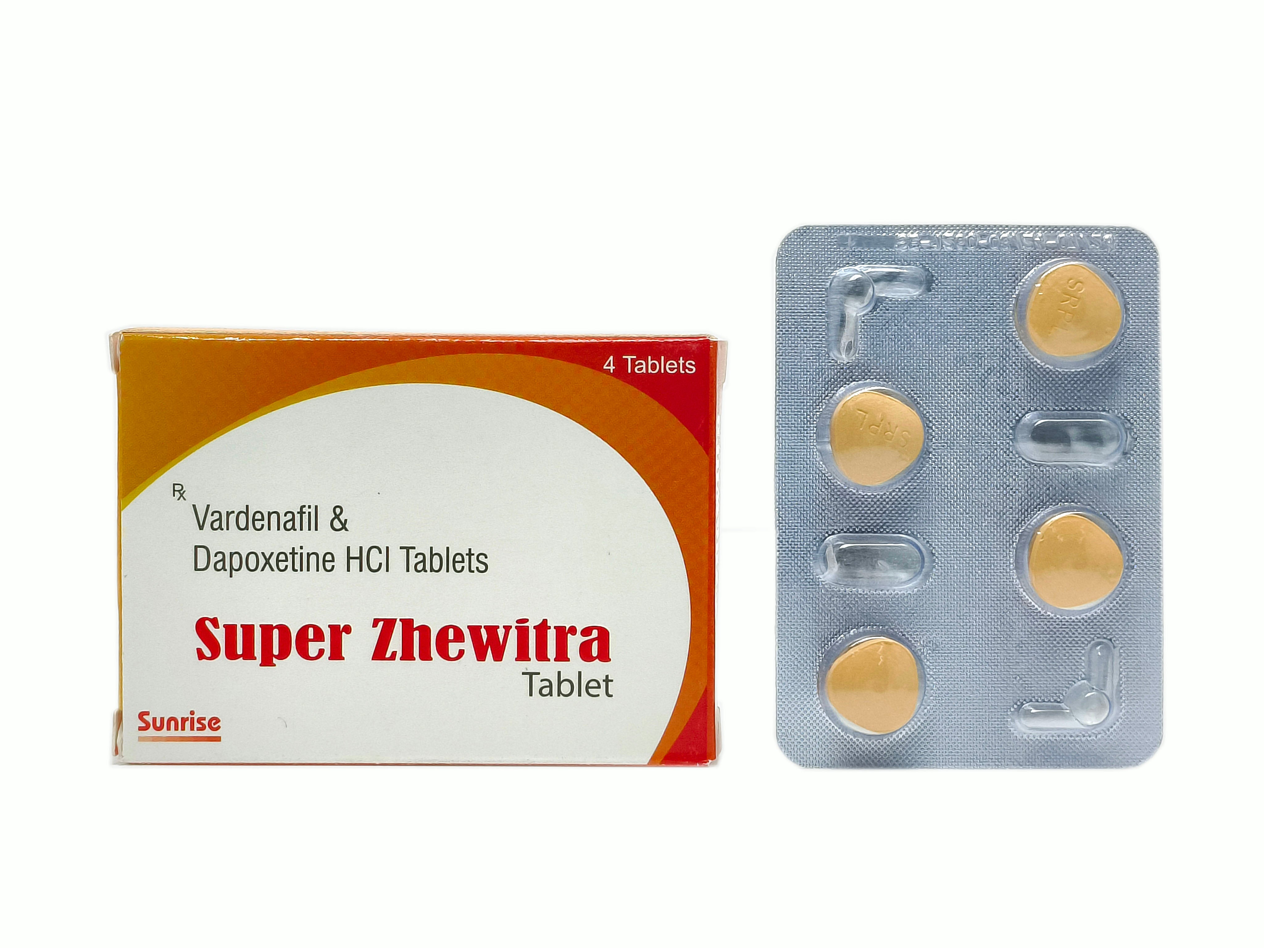 Super Zhewitra (Vardenafil 20mg + Dapoxetine 60mg)