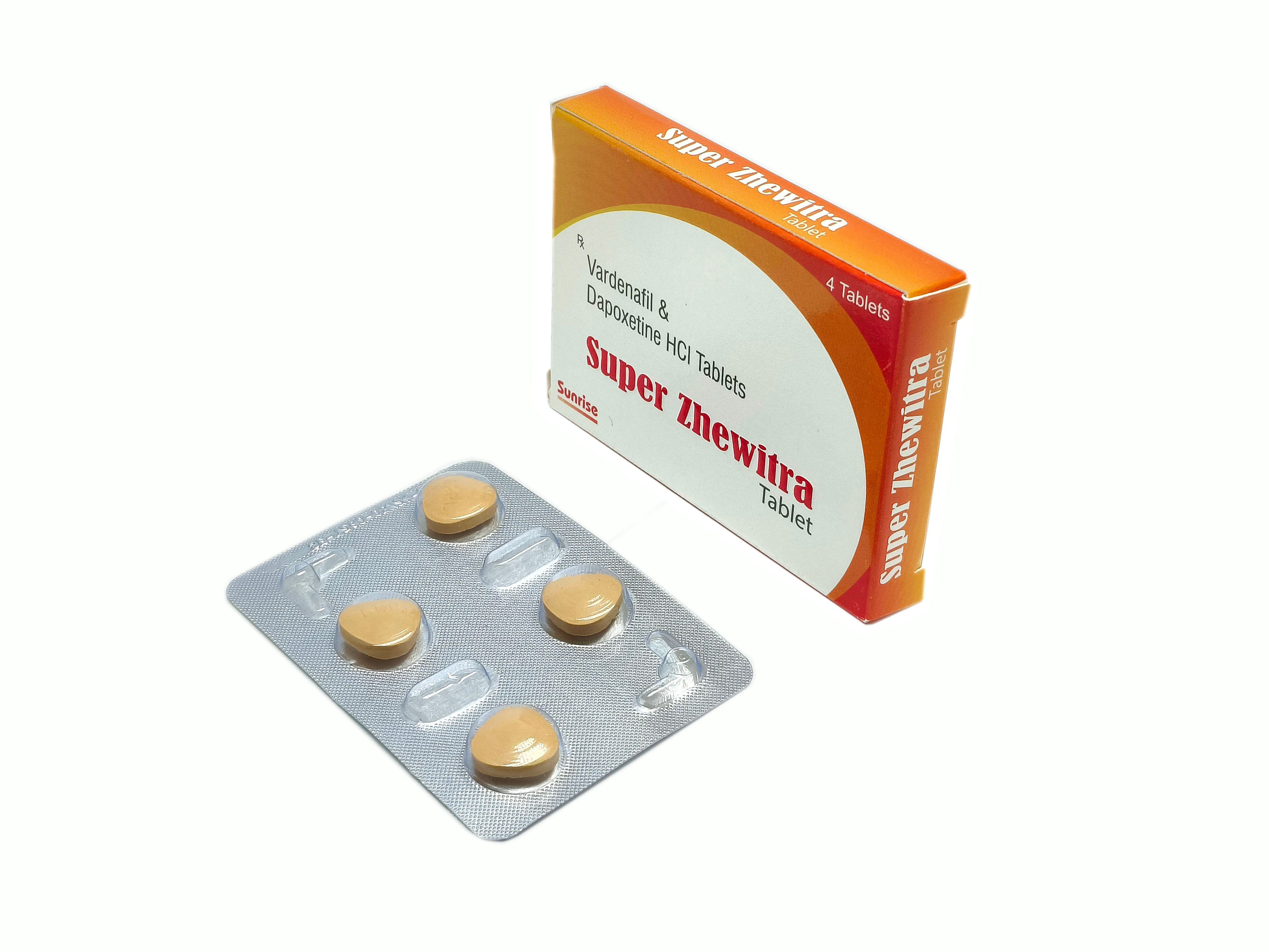 Super Zhewitra (Vardenafil 20mg + Dapoxetine 60mg)